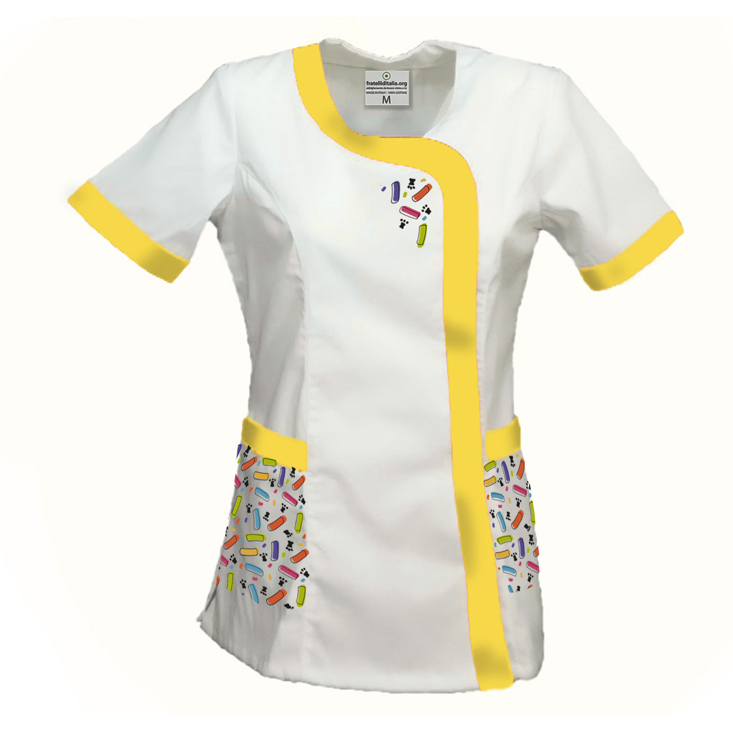 Bata para Maestra de Infantil y Primaria con Estampado