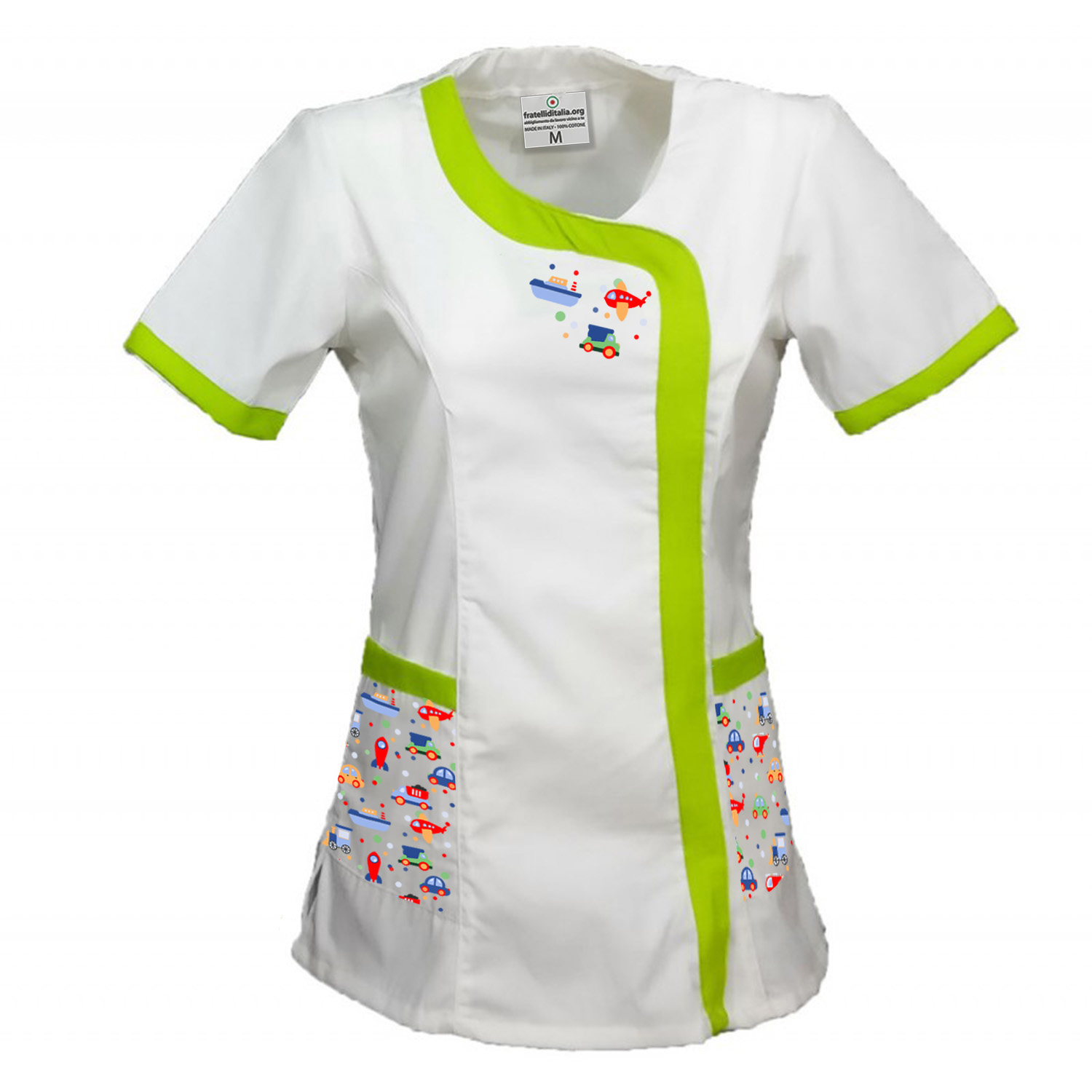 Bata para Maestra de Infantil y Primaria con Estampado