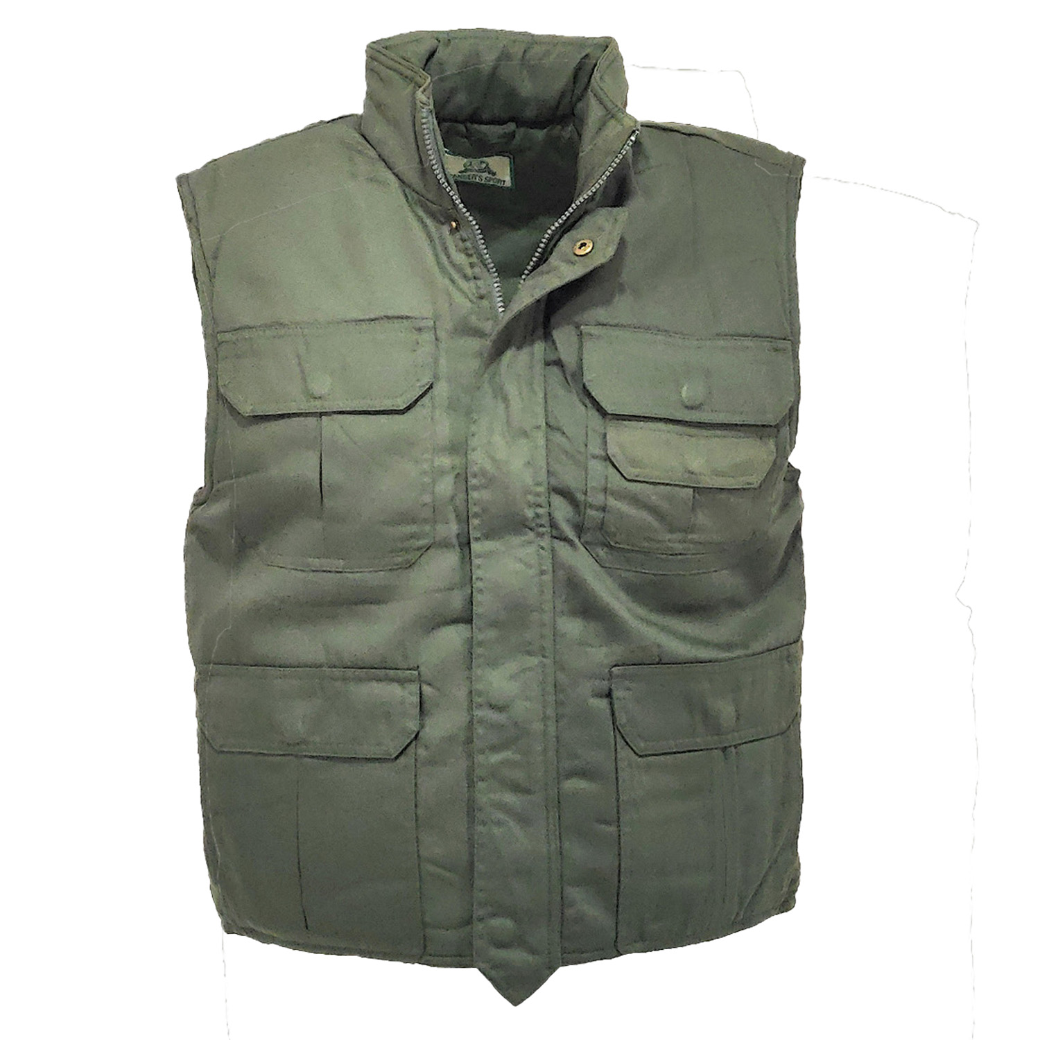Gilet smanicato uomo imbottito tasche caccia invernale trapuntato cerniera moda