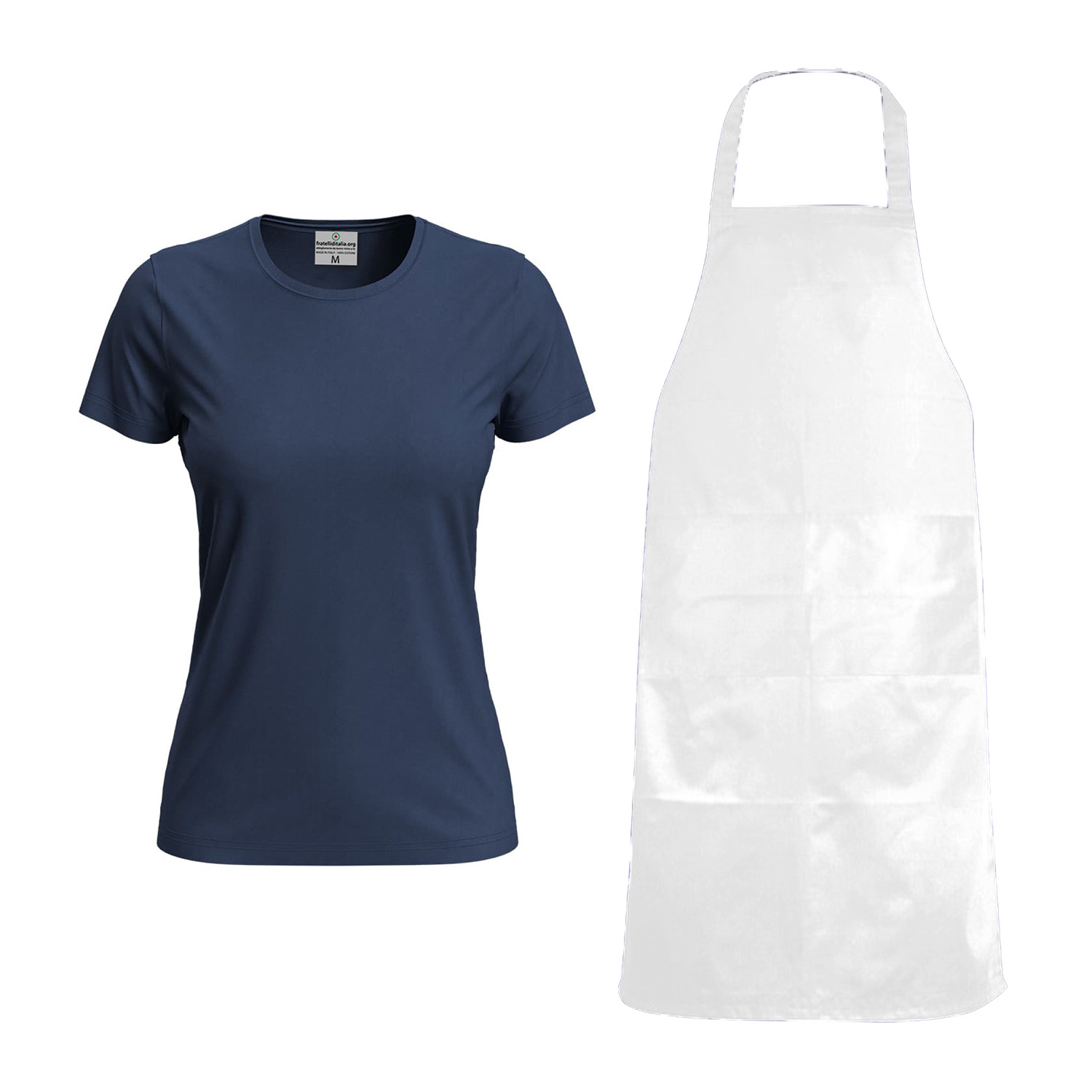 Kit Donna per Toelettatori con t-shirt vari colori e taglie e Grembiule in PVC impermeabile made in italy