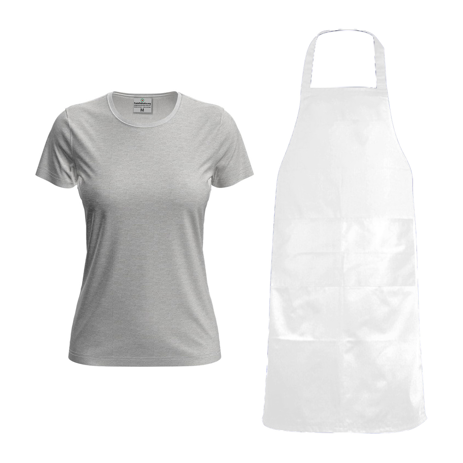 Kit Donna per Toelettatori con t-shirt vari colori e taglie e Grembiule in PVC impermeabile made in italy