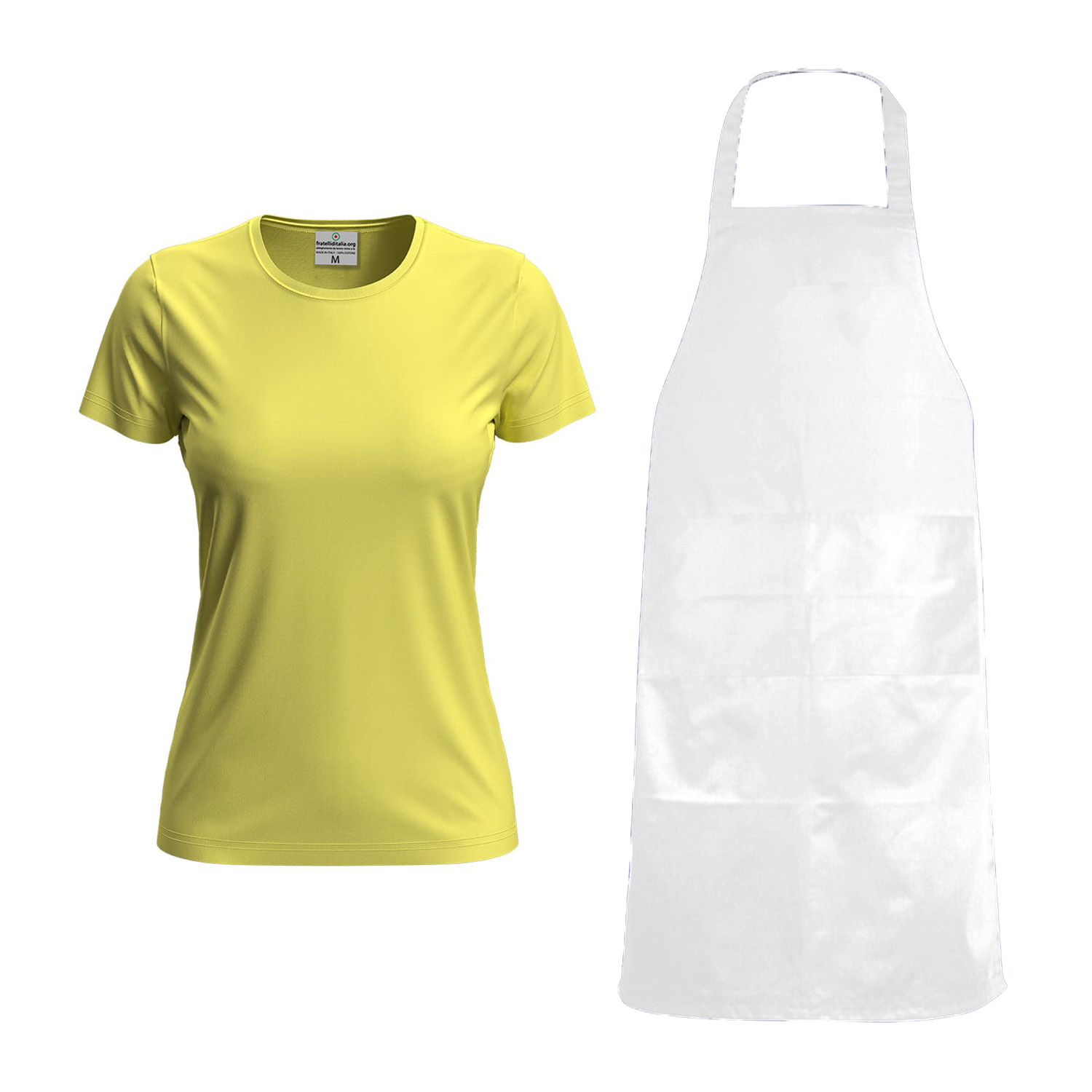 Kit Donna per Toelettatori con t-shirt vari colori e taglie e Grembiule in PVC impermeabile made in italy
