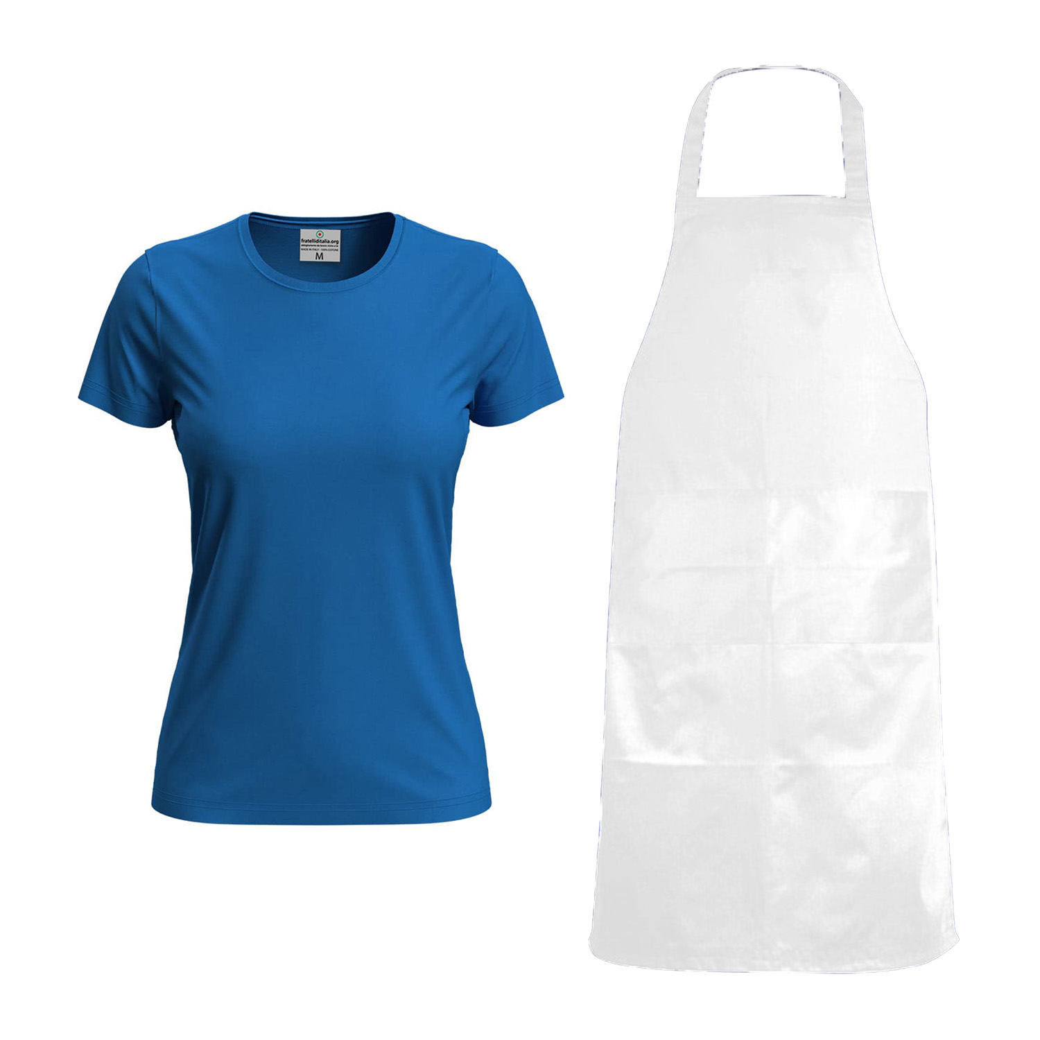 Kit Donna per Toelettatori con t-shirt vari colori e taglie e Grembiule in PVC impermeabile made in italy