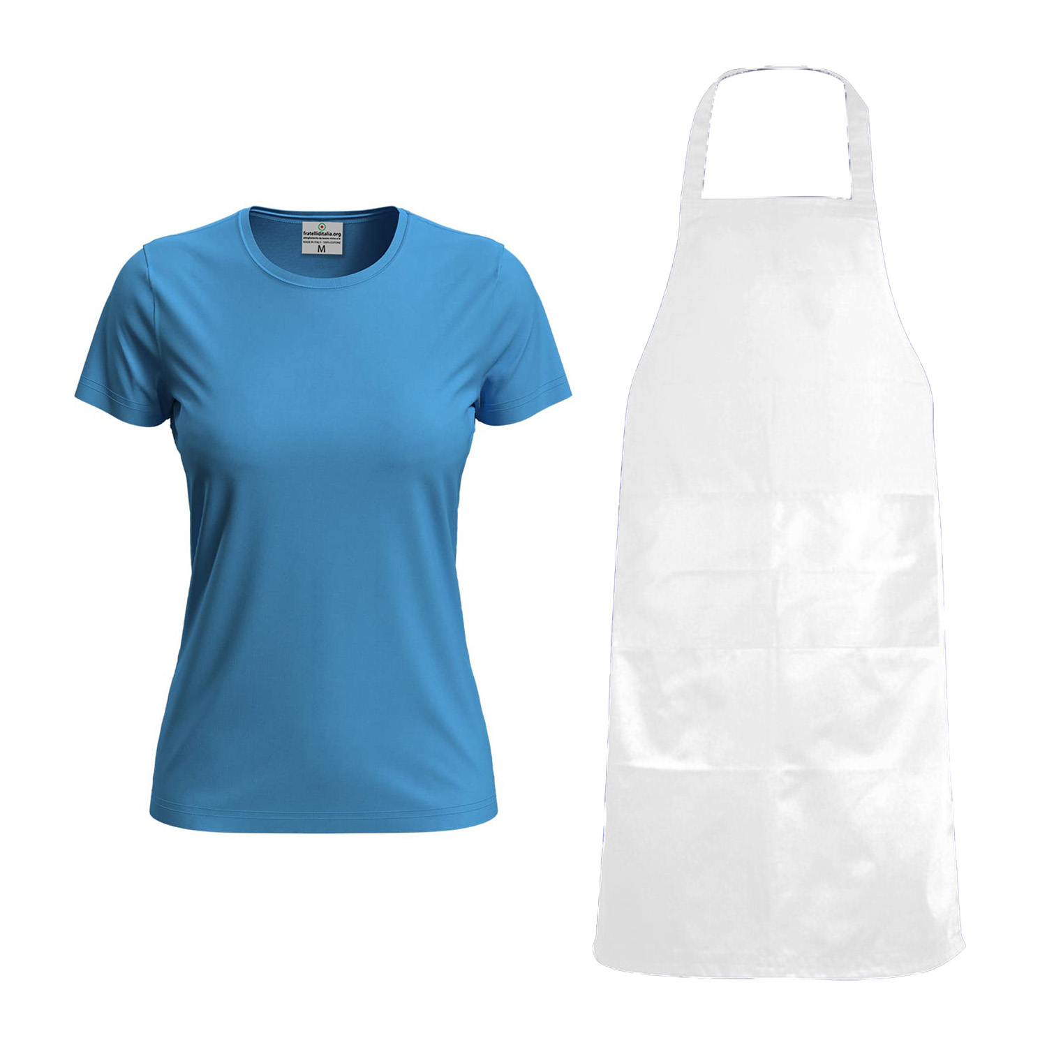 Kit Donna per Toelettatori con t-shirt vari colori e taglie e Grembiule in PVC impermeabile made in italy