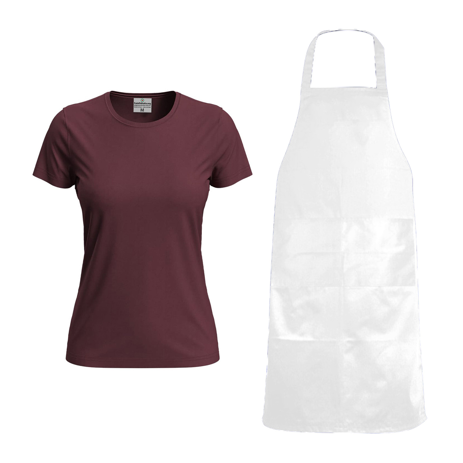 Kit Donna per Toelettatori con t-shirt vari colori e taglie e Grembiule in PVC impermeabile made in italy