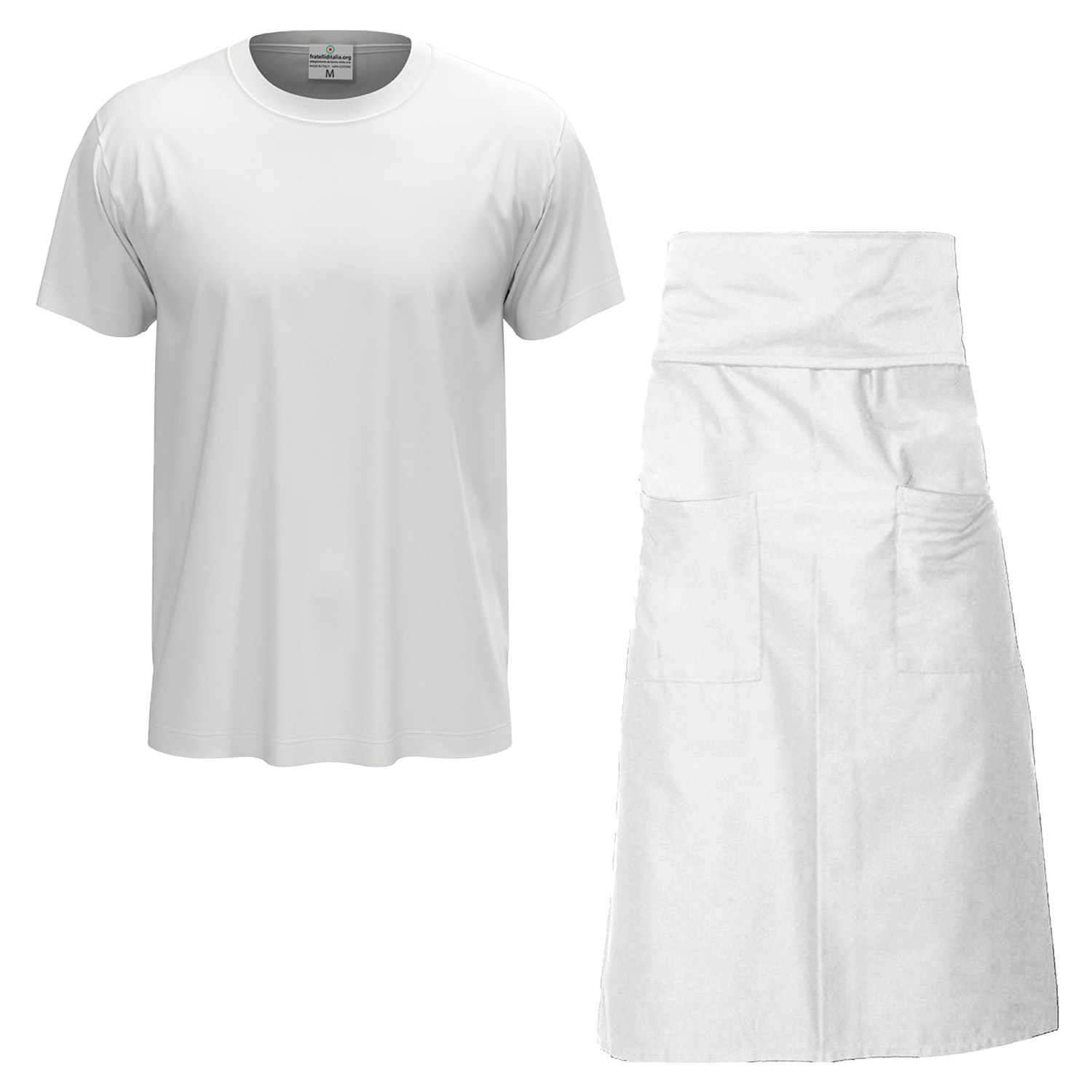 Kit avec carte de vœux et t-shirt pour barman et chambre - Personnalisé avec logo et nom