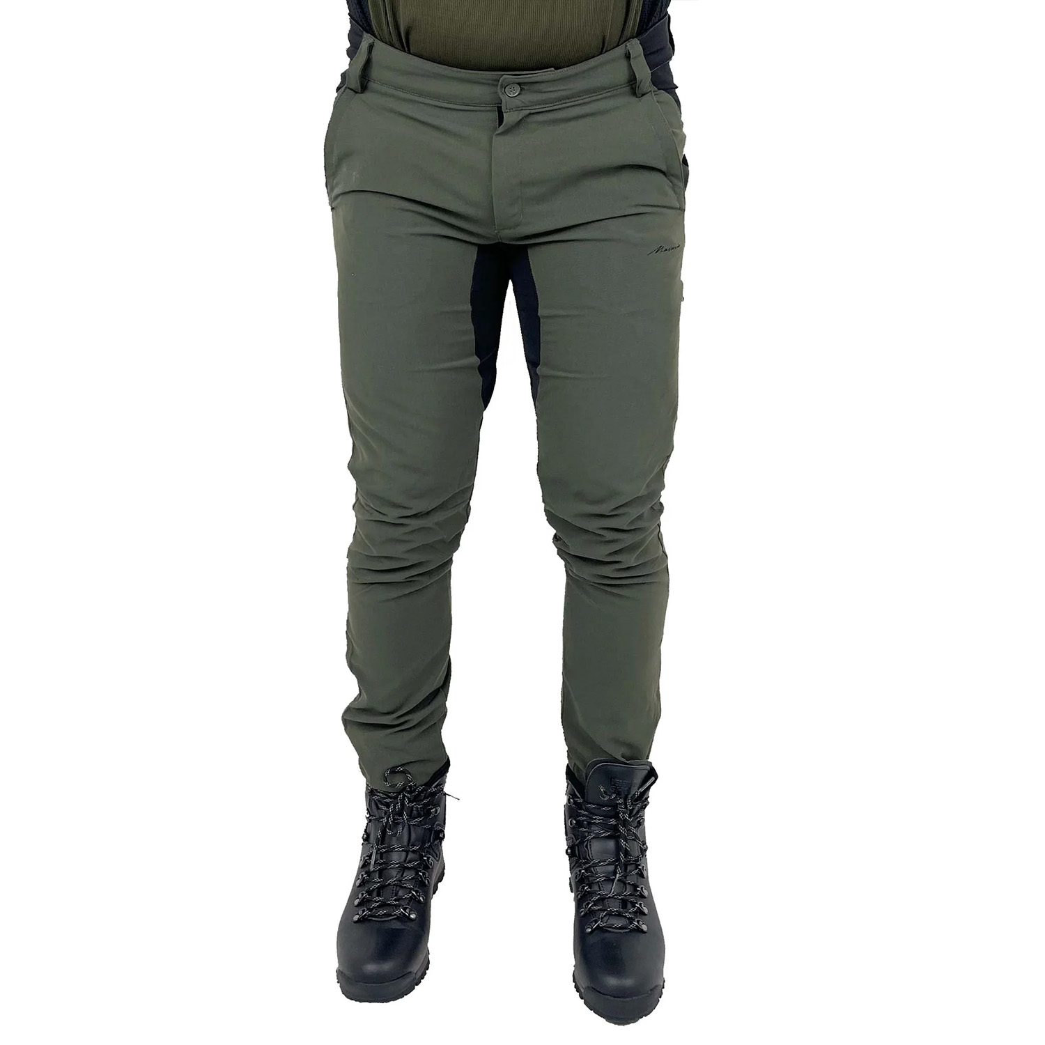 Pantalone pantaloni elastici SlimFit da caccia uomo in tessuto stretch Idrorepellente leggero