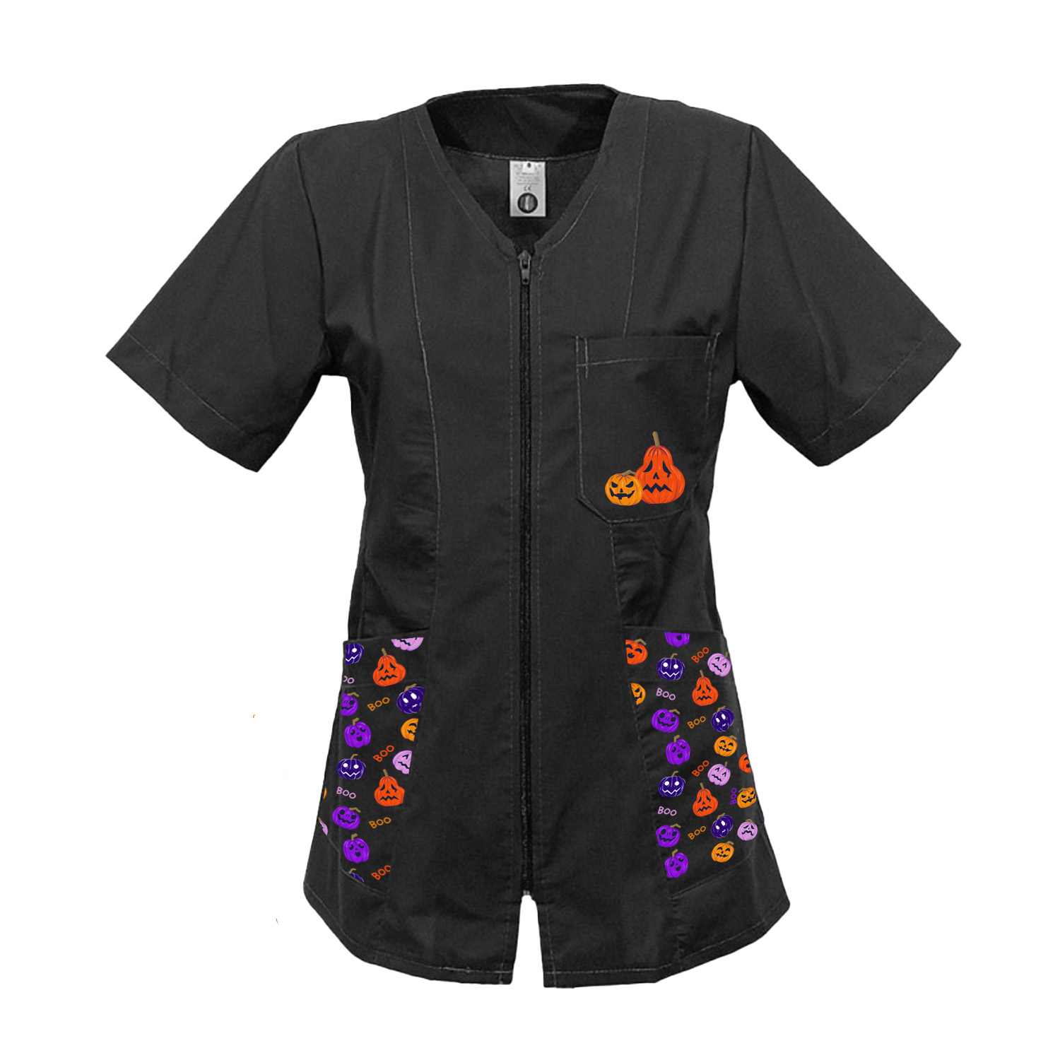 Halloween Edition Zip Work Coat for Teachers, Instructors, Educators.