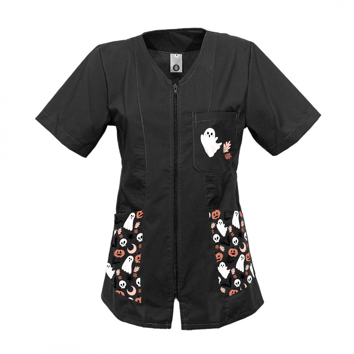 Halloween Edition Zip Work Coat for Teachers, Instructors, Educators.