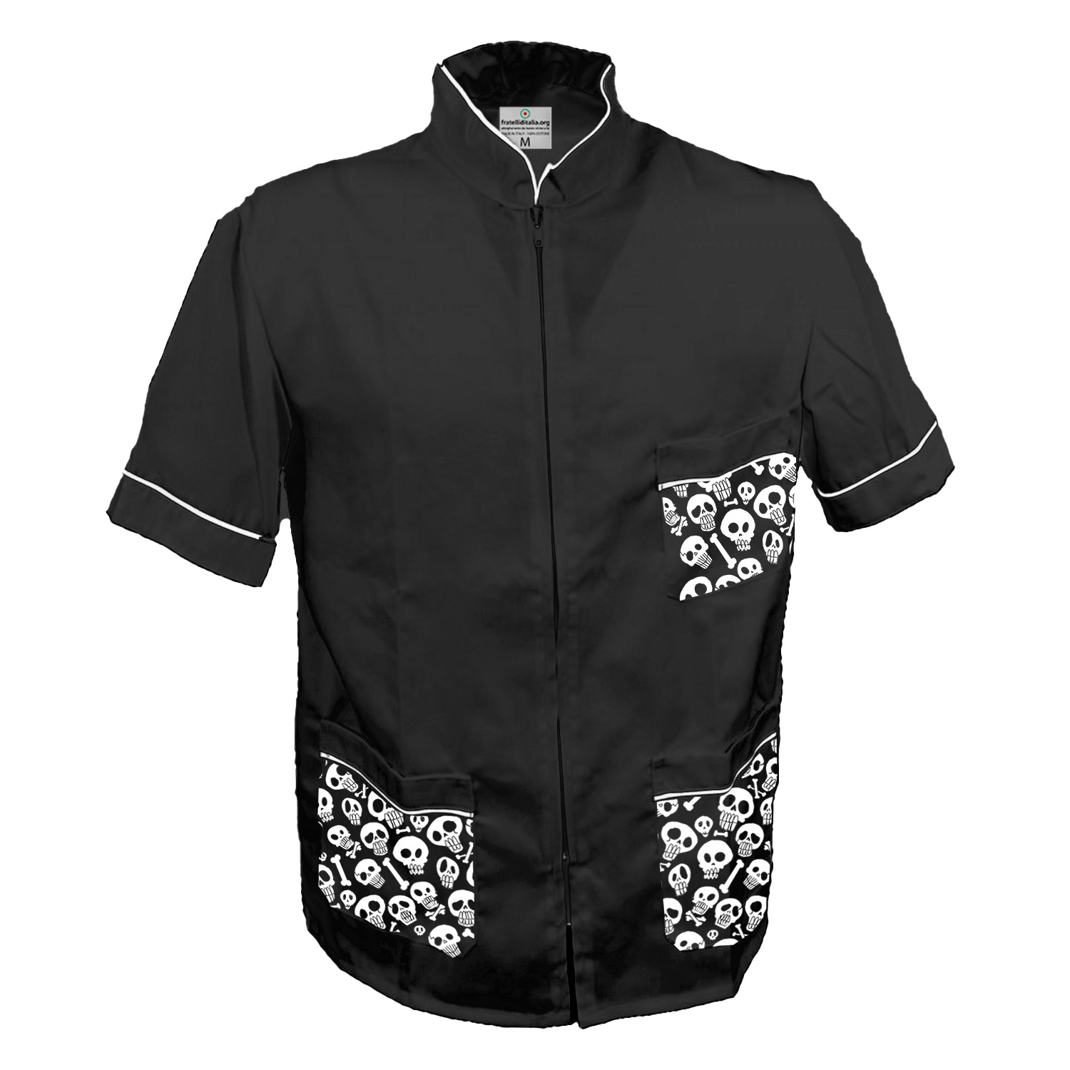 Arbeitskittel Friseur Barber - Halloween Edition - Personalisierbar