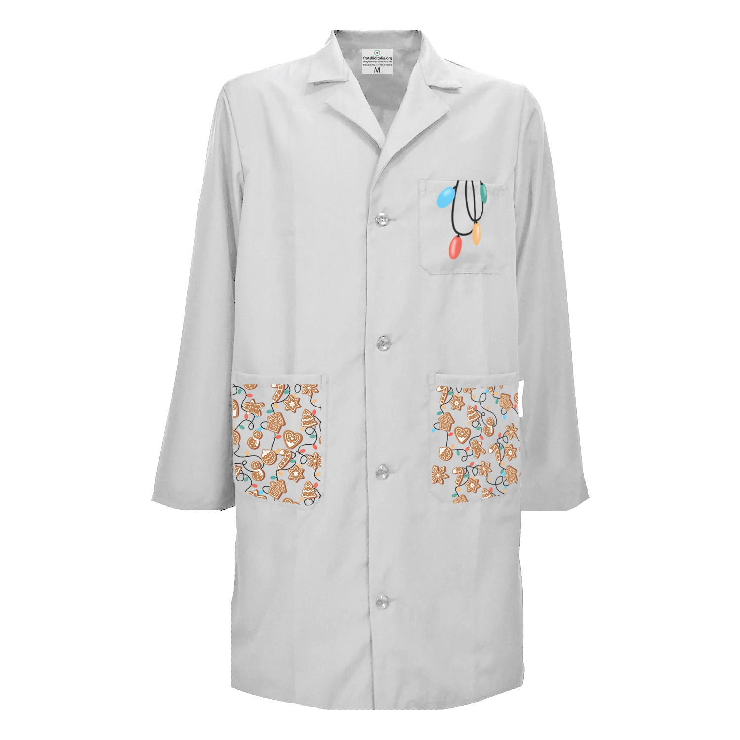 Camice Natalizio uomo pediatra clownterapy veterinario bambini abbigliamento pediatrico dottore Natale