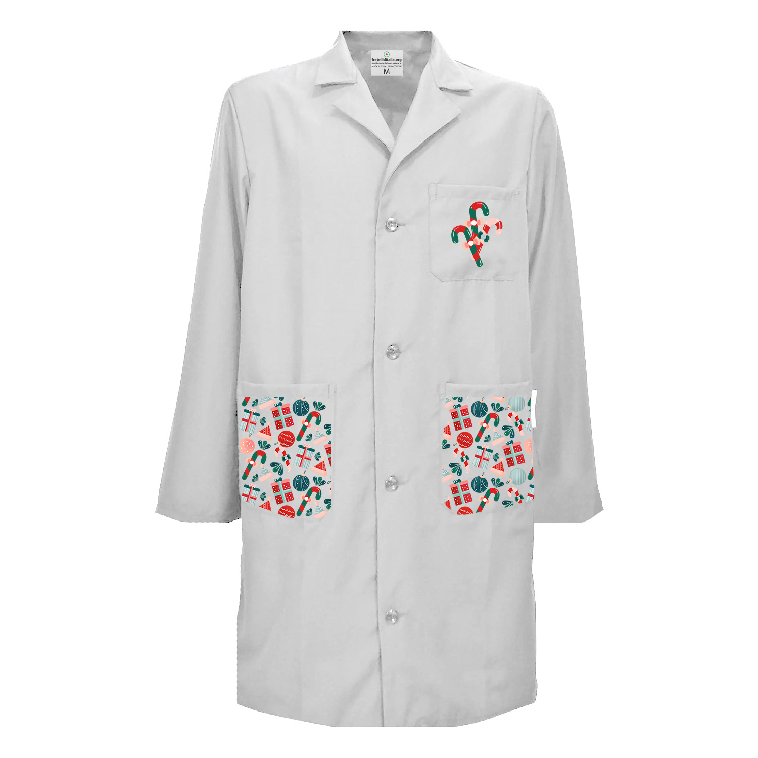 Camice Natalizio uomo pediatra clownterapy veterinario bambini abbigliamento pediatrico dottore Natale