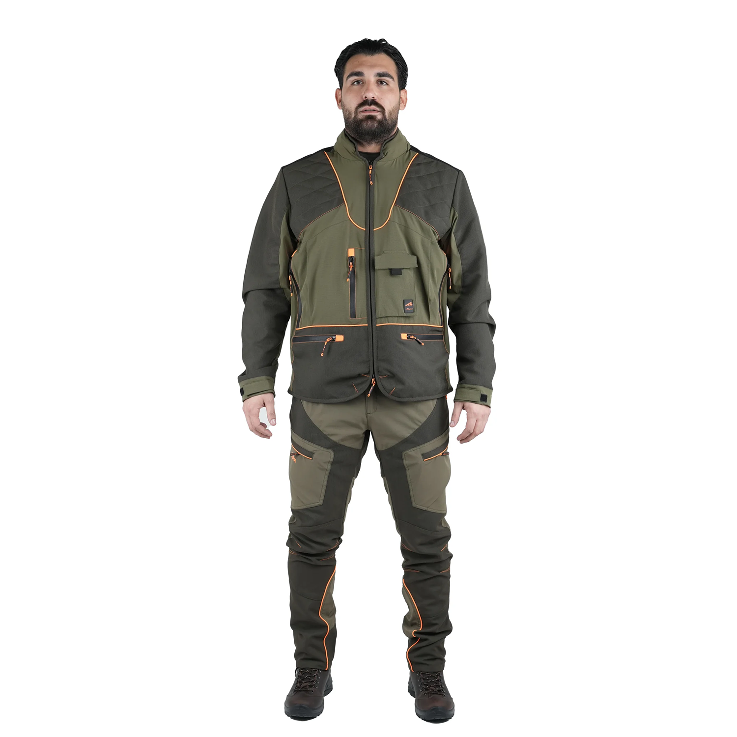 Giacca giubbino ergonomica comoda e funzionale poliammide micro-ripstop elasticizzato caccia