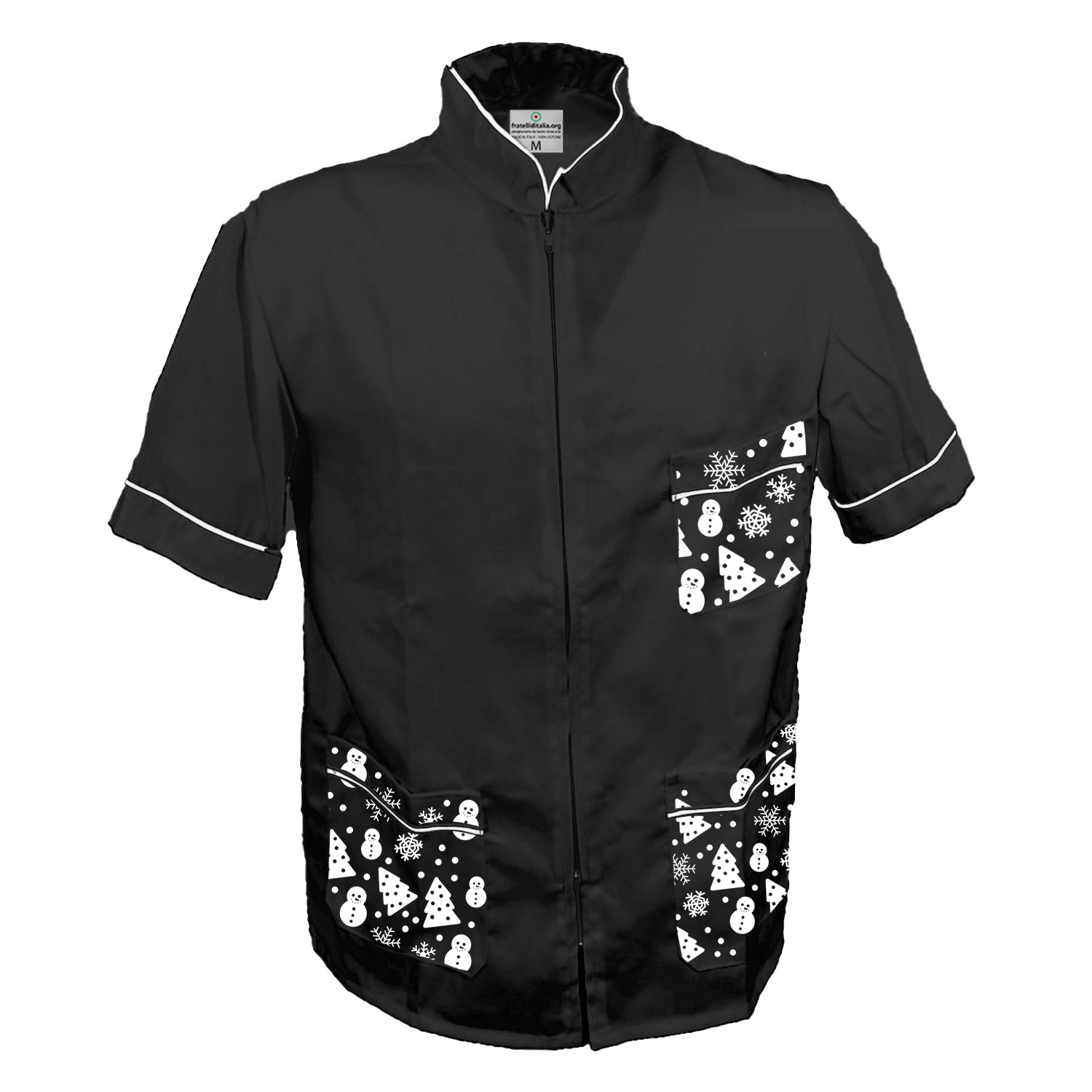 Casacca giacca Natalizia barbiere lavoro Natale centro estetico parrucchiere uomo tolettatore