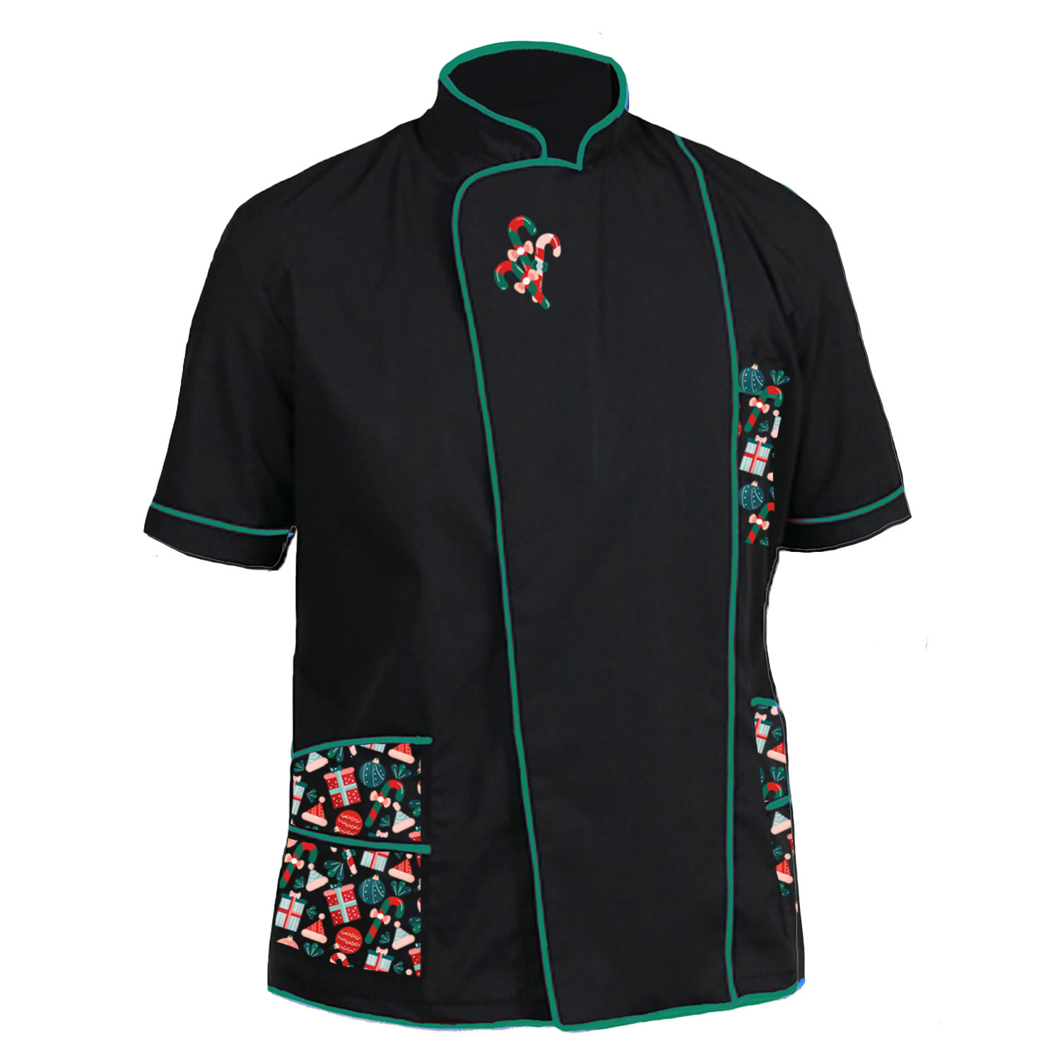 Casacca giacca Natalizia barbiere lavoro Natale centro estetico parrucchiere uomo tolettatore