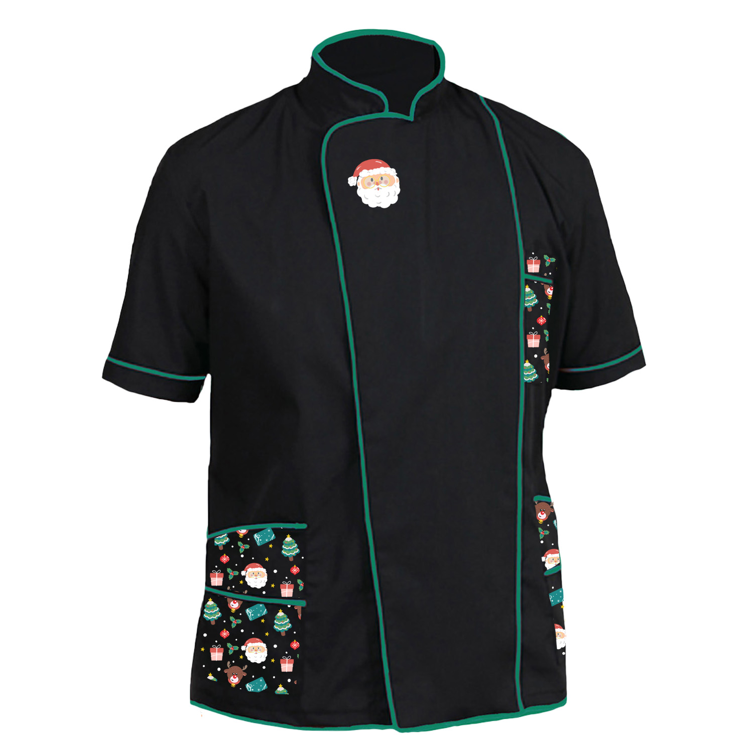 Casacca giacca Natalizia barbiere lavoro Natale centro estetico parrucchiere uomo tolettatore