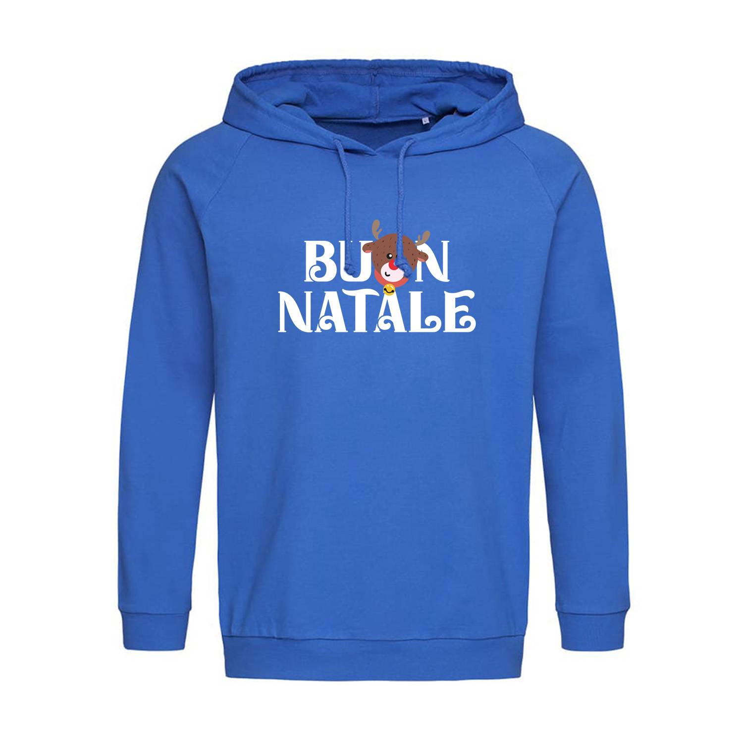 Felpa unisex con cappuccio maglione tema NATALE abbigliamento taglie forti Comoda natalizia