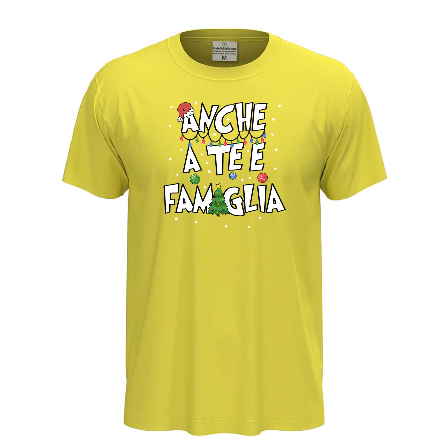 T-shirt maglietta mezza manica stampa natalizia abiti Natale uomo donna regalo cotone
