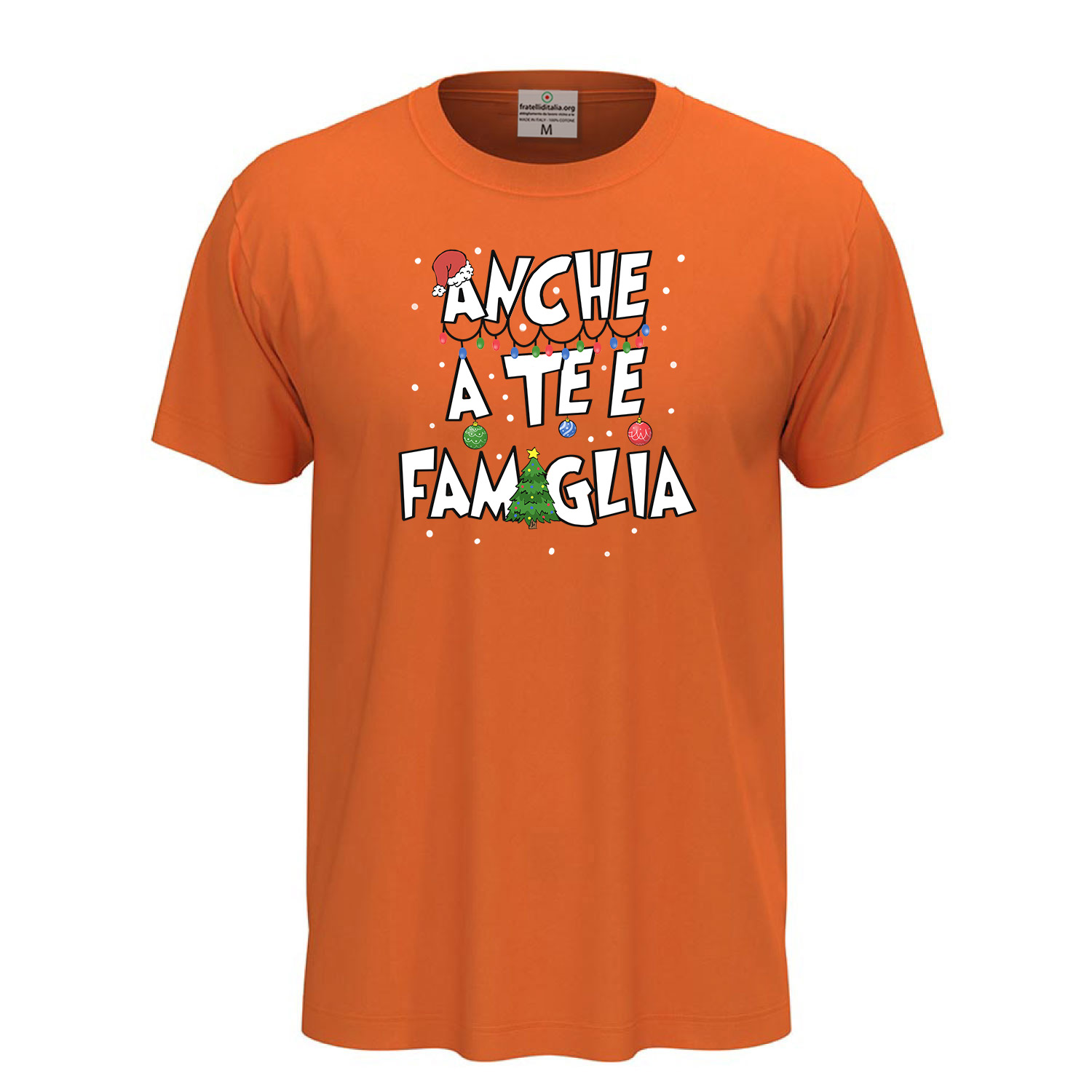 T-shirt maglietta mezza manica stampa natalizia abiti Natale uomo donna regalo cotone