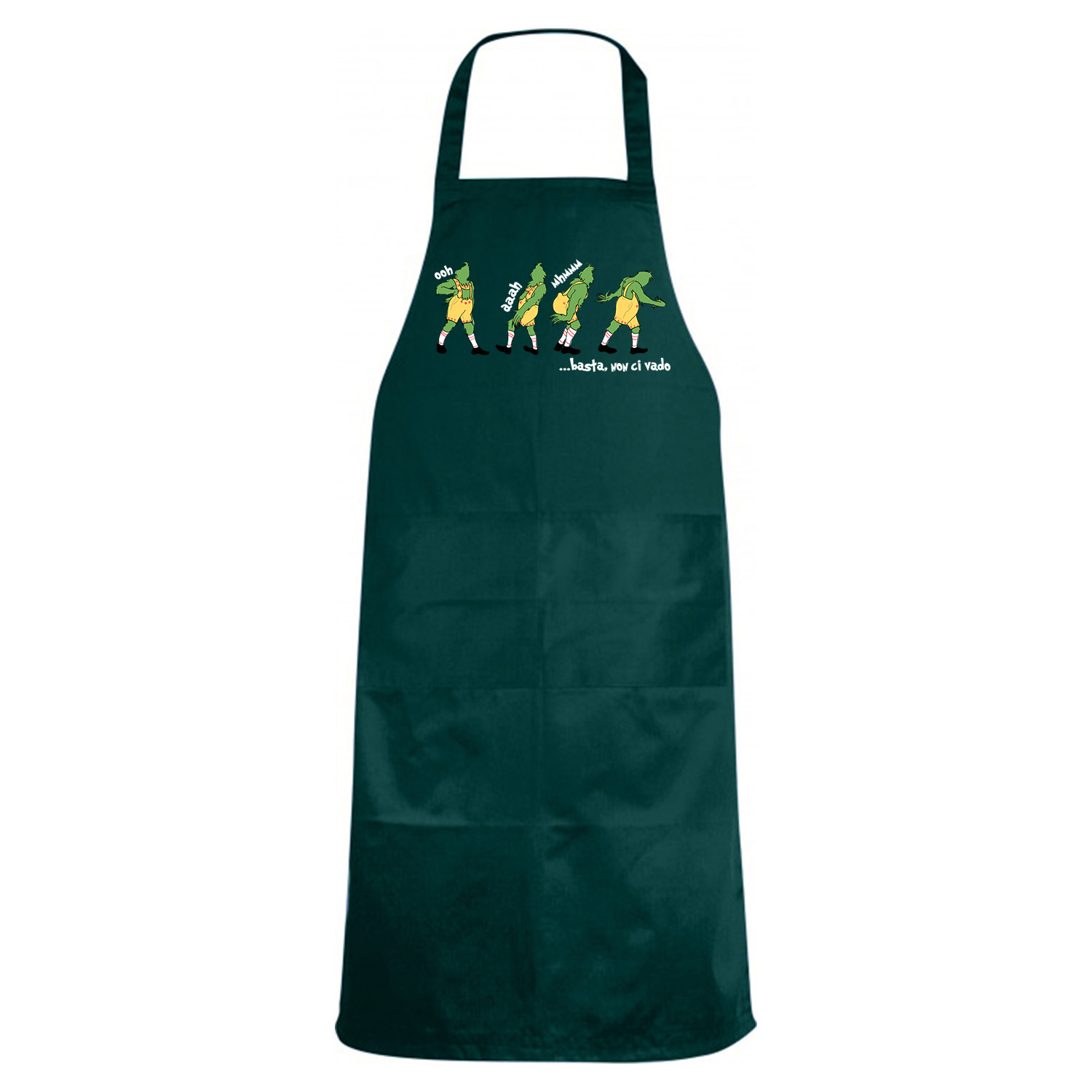 Grembiule cucina con stampa ristorante scuola laboratorio davantino cuoco chef Natale