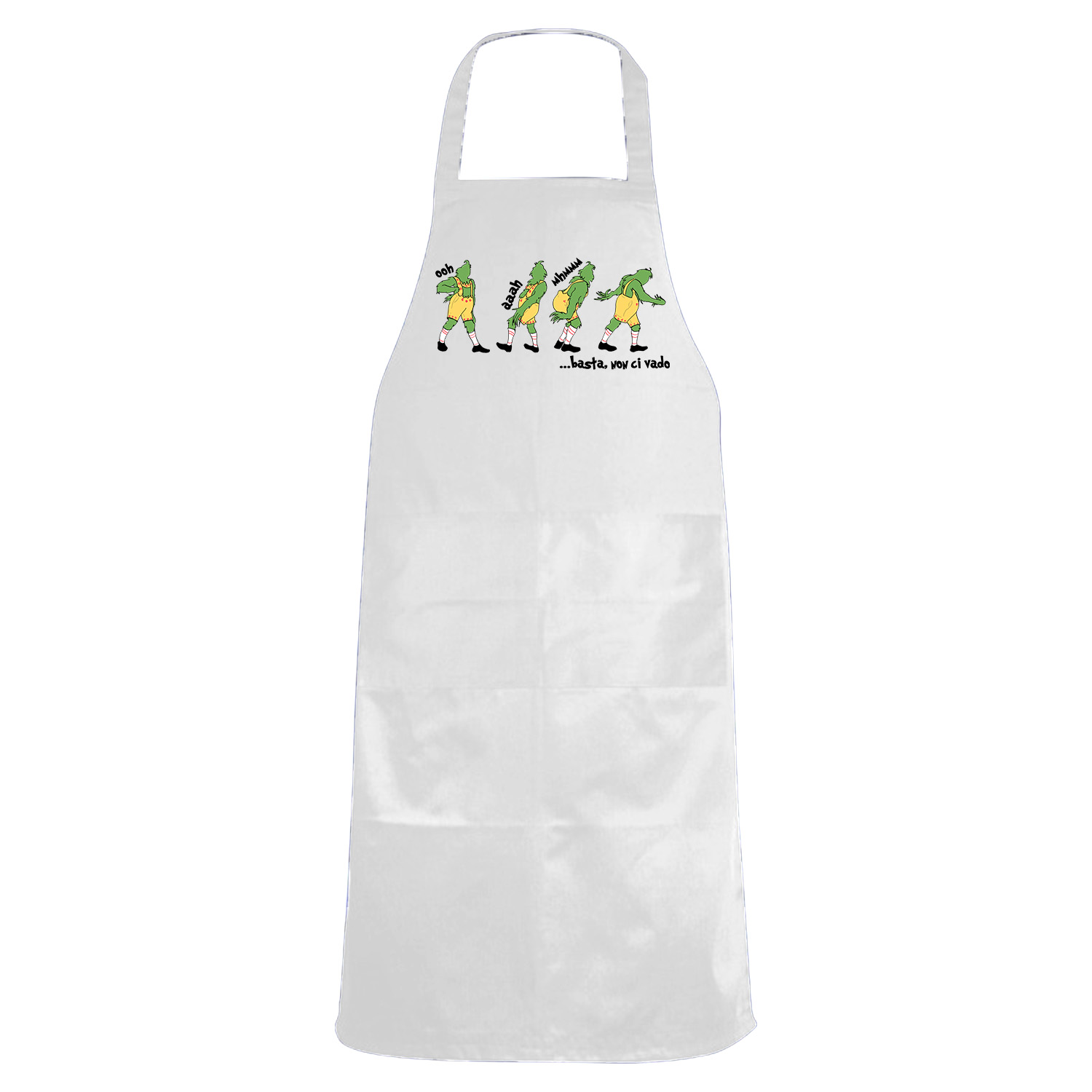 Grembiule cucina con stampa ristorante scuola laboratorio davantino cuoco chef Natale