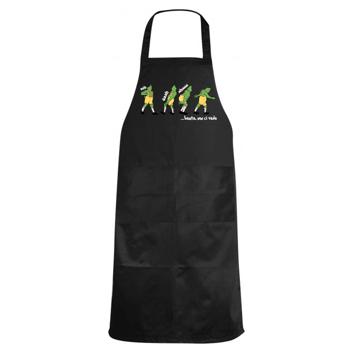 Grembiule cucina con stampa ristorante scuola laboratorio davantino cuoco chef Natale