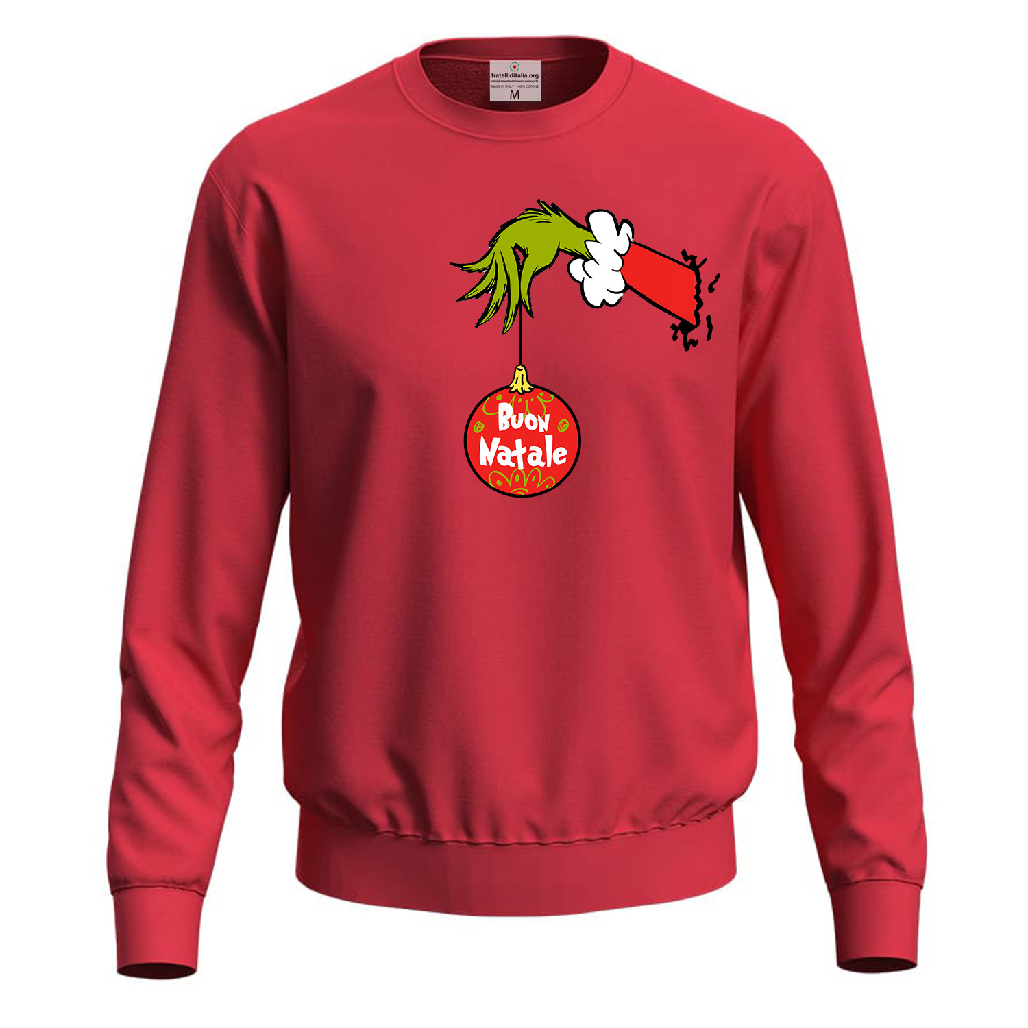 Felpa Natalizia Unisex Maglione Buon Natale uomo donna invernale girocollo