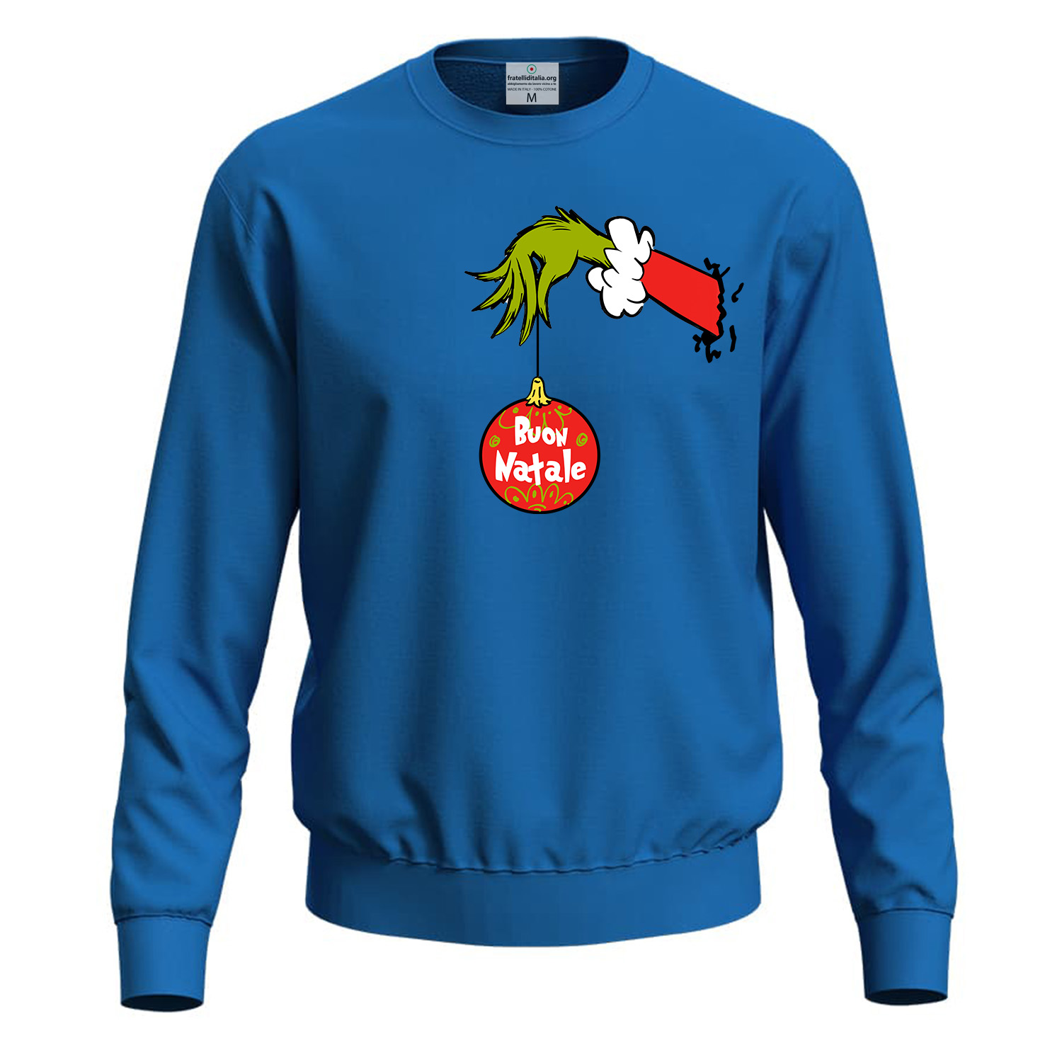 Felpa Natalizia Unisex Maglione Buon Natale uomo donna invernale girocollo