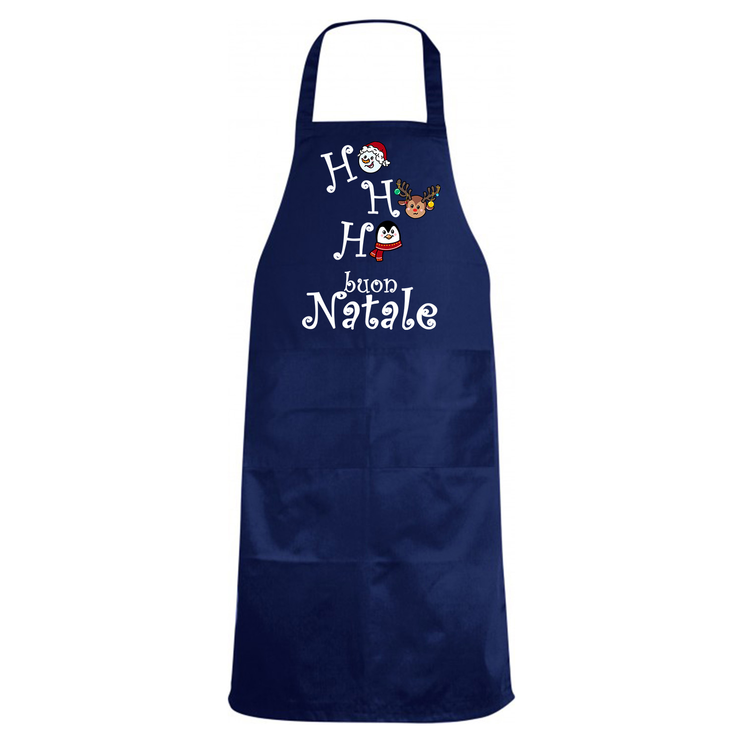 Grembiule da cucina Collo Decorazioni Natalizie Nativita\' Rosso Festa Buon Natale cotone