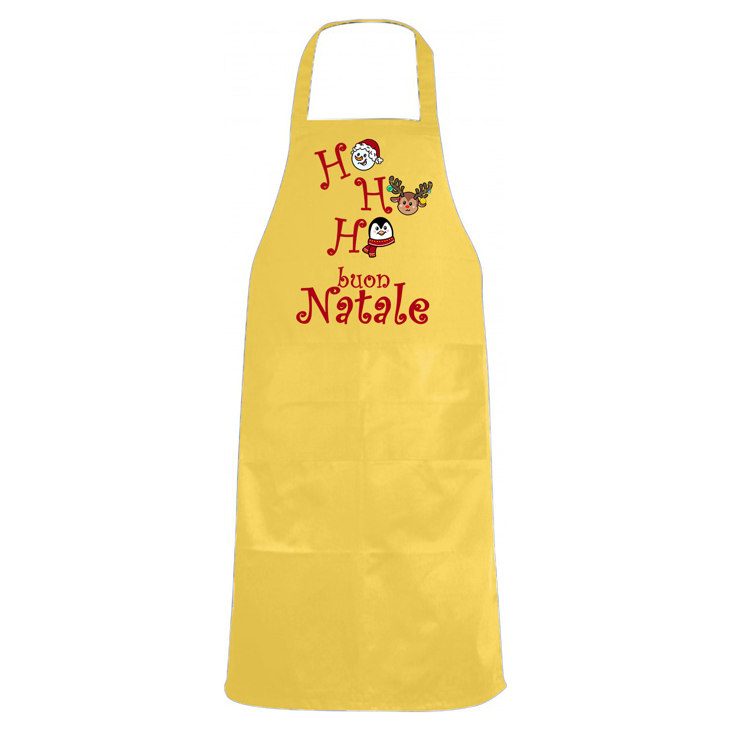 Grembiule da cucina Collo Decorazioni Natalizie Nativita\' Rosso Festa Buon Natale cotone