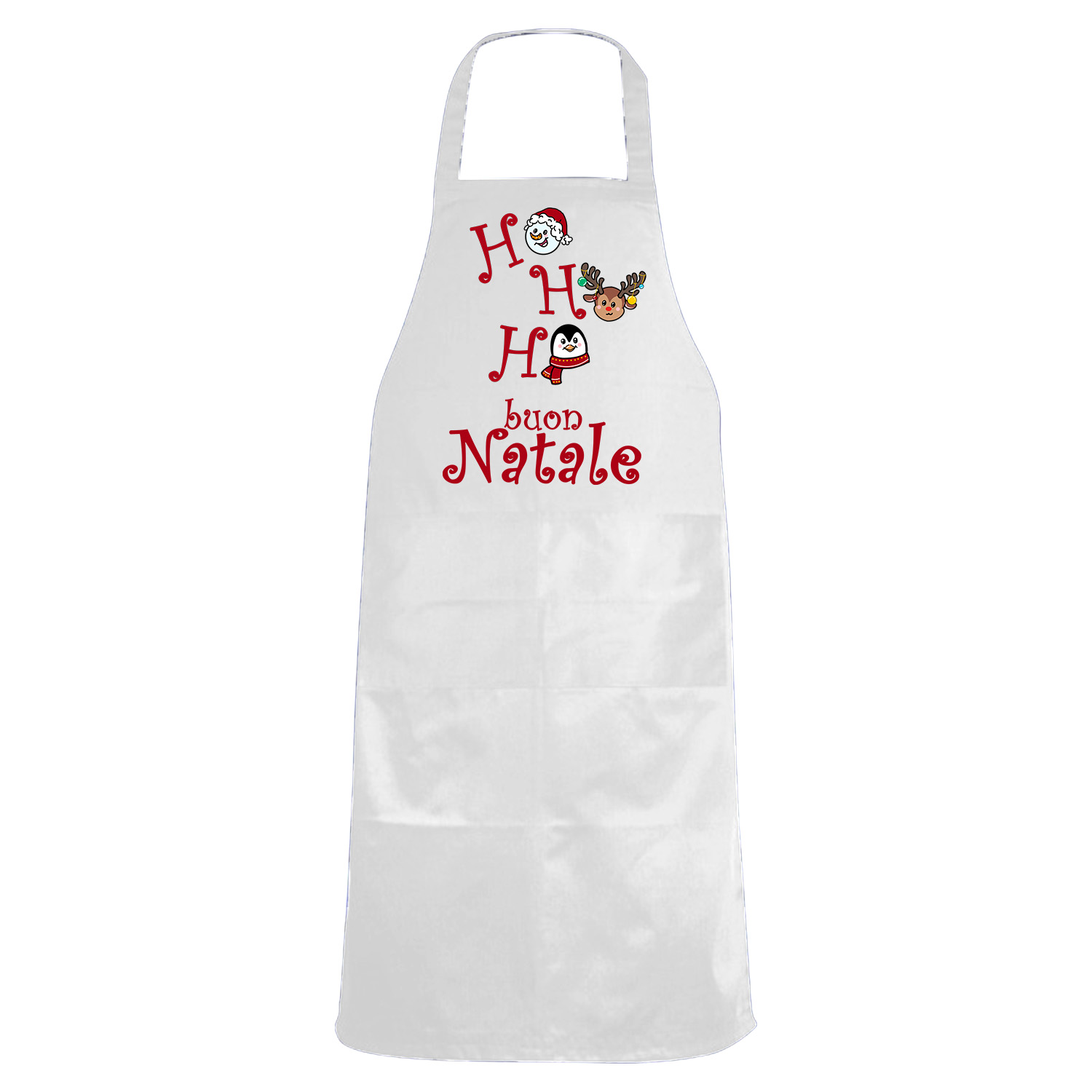 Grembiule da cucina Collo Decorazioni Natalizie Nativita\' Rosso Festa Buon Natale cotone