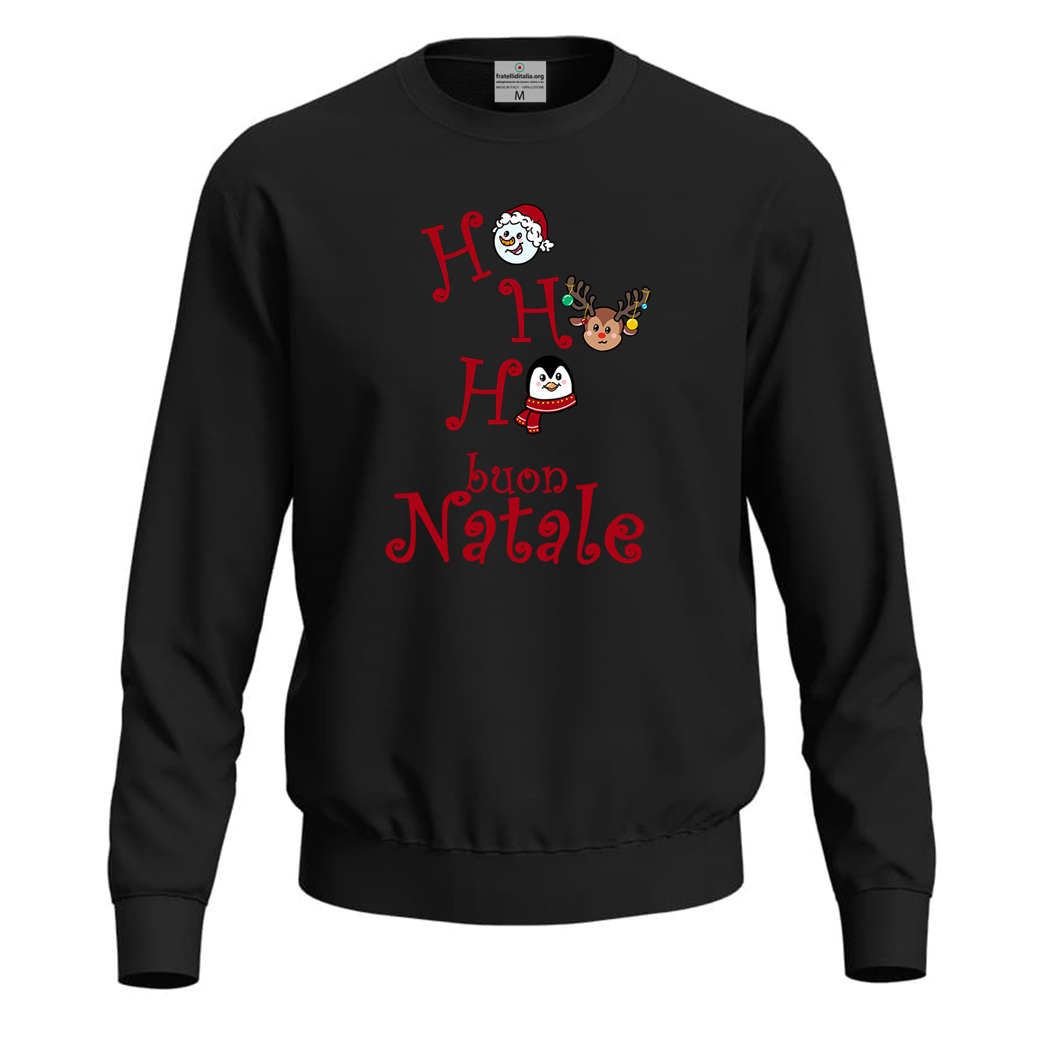 Unisex-Langarm-Sweatshirt mit Weihnachtsdruck, perfekt für Männer und Frauen