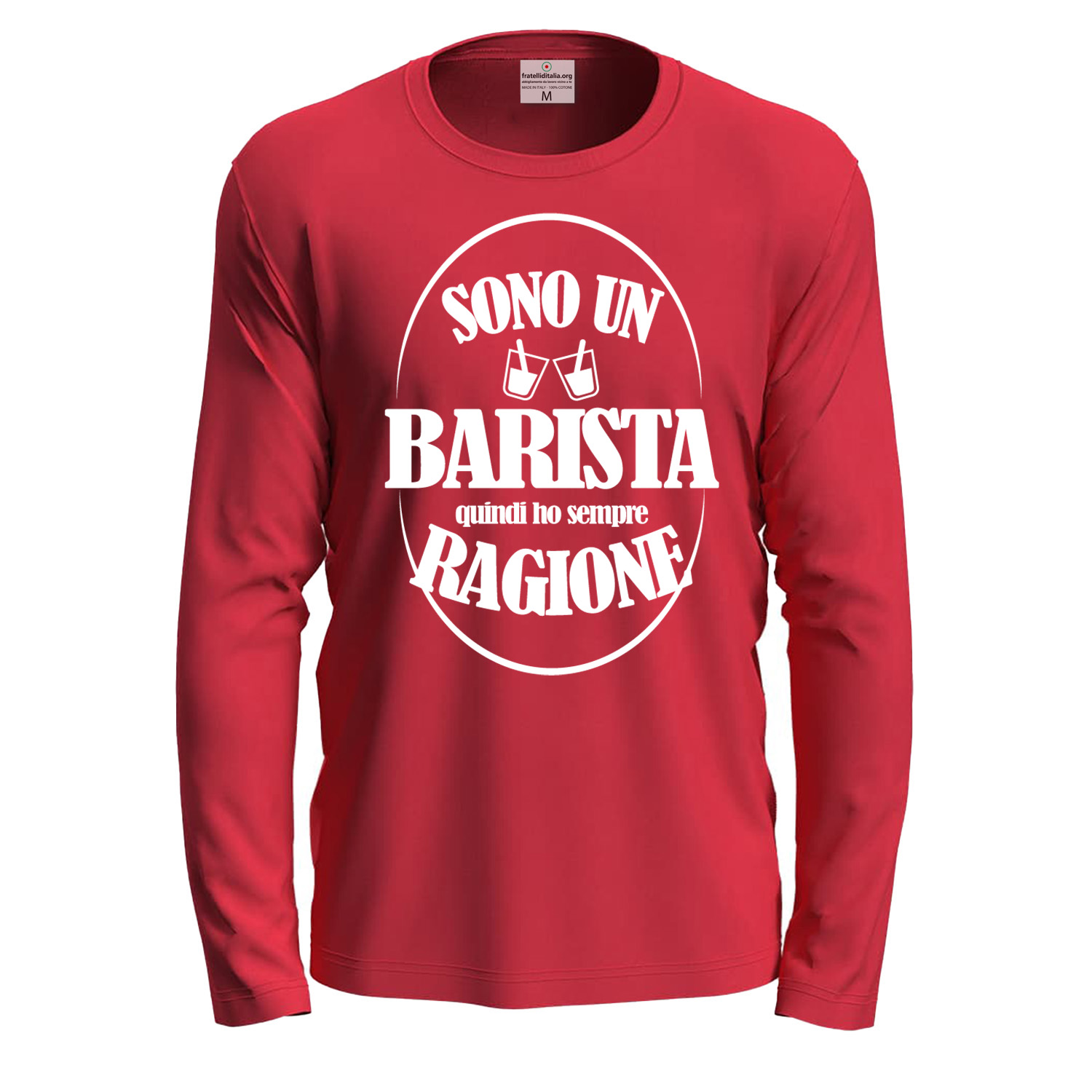 Camiseta clásica de manga larga EL BARTENDER SIEMPRE TIENE RAZÓN
