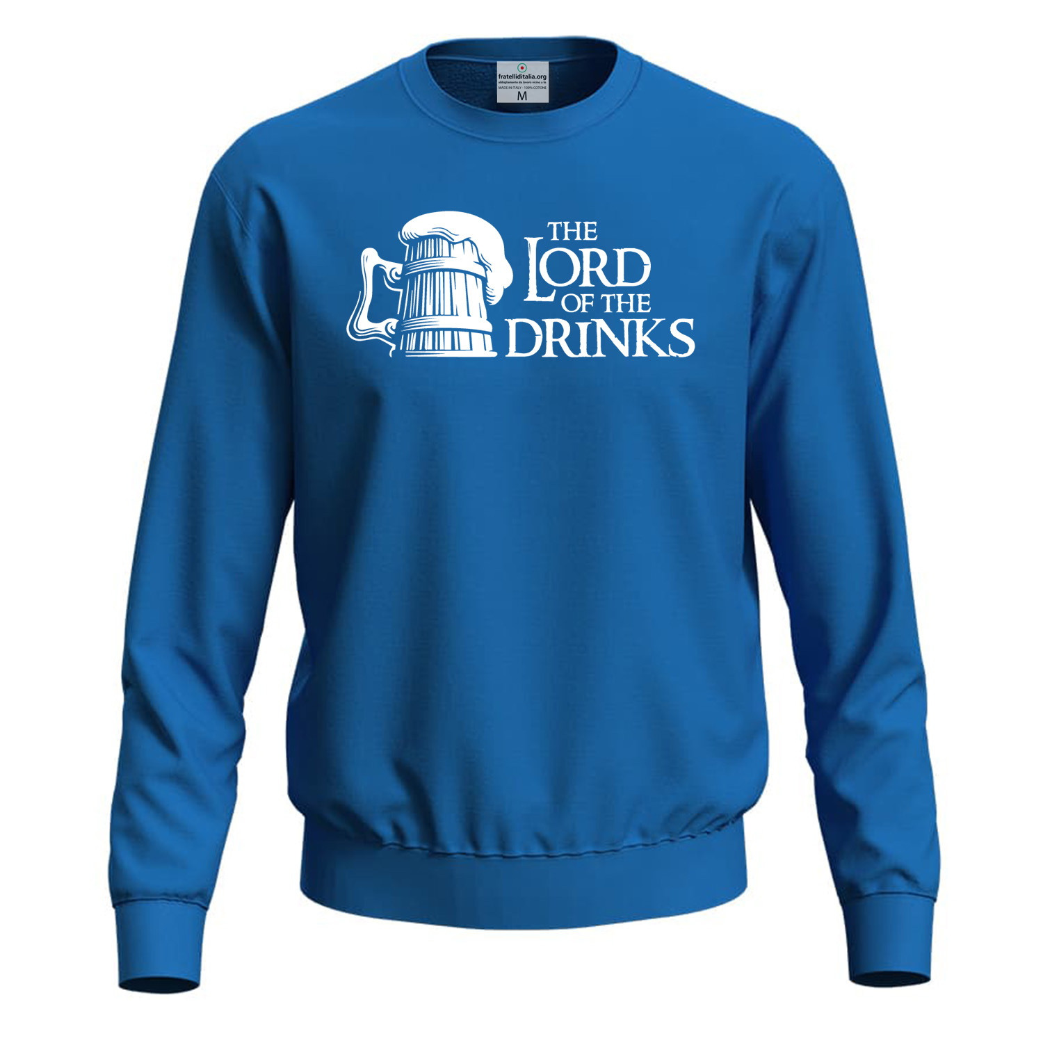 Felpa maglia unisex per barista con stampa DTF Lord of the Drinks bar vineria barman idea regalo uomo