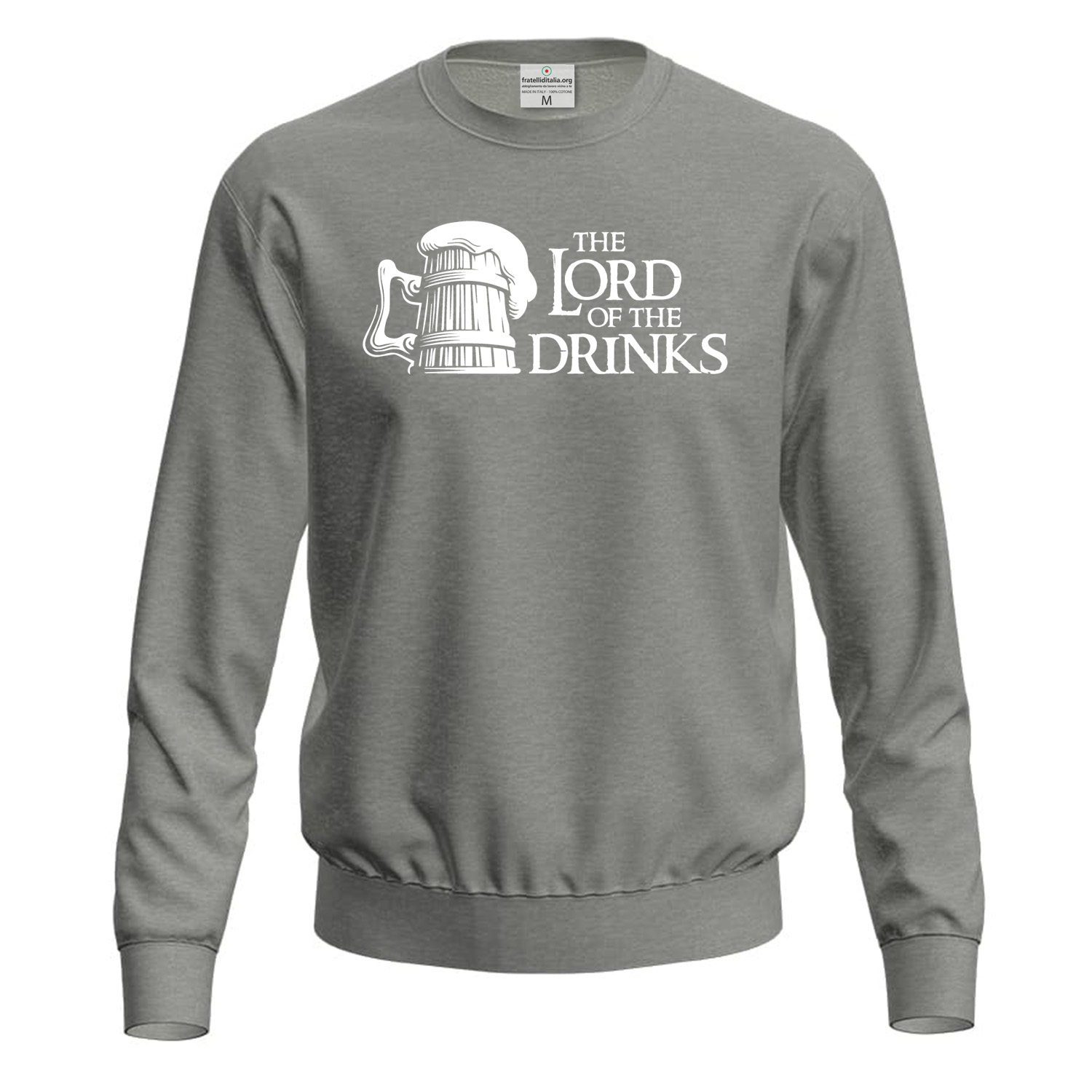 Felpa maglia unisex per barista con stampa DTF Lord of the Drinks bar vineria barman idea regalo uomo