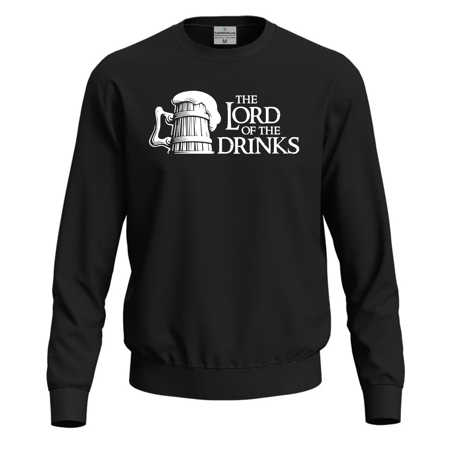 Felpa maglia unisex per barista con stampa DTF Lord of the Drinks bar vineria barman idea regalo uomo