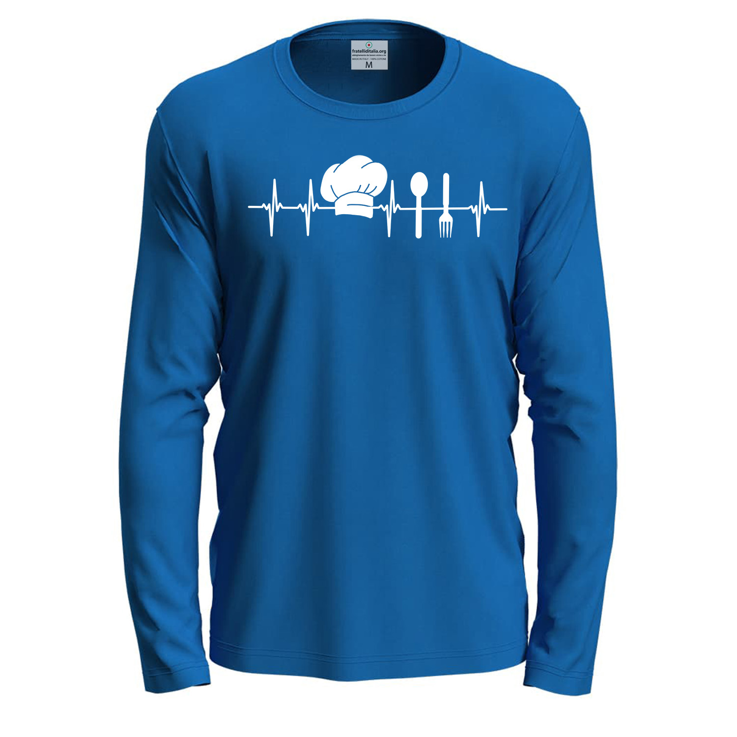 T-shirt classica a manica lunga con stampa DTF \