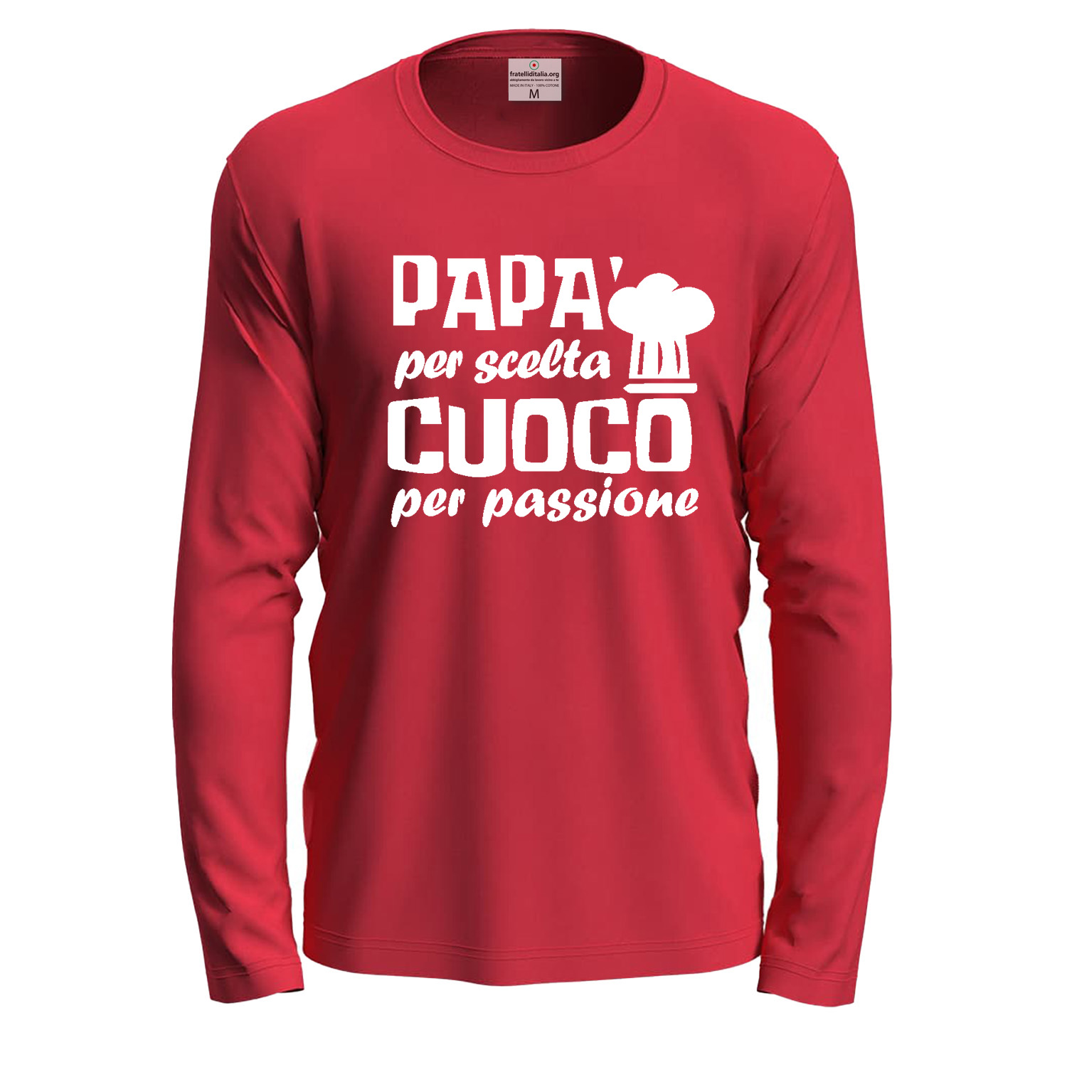 T-shirt maglia a manica lunga lavoro chef \