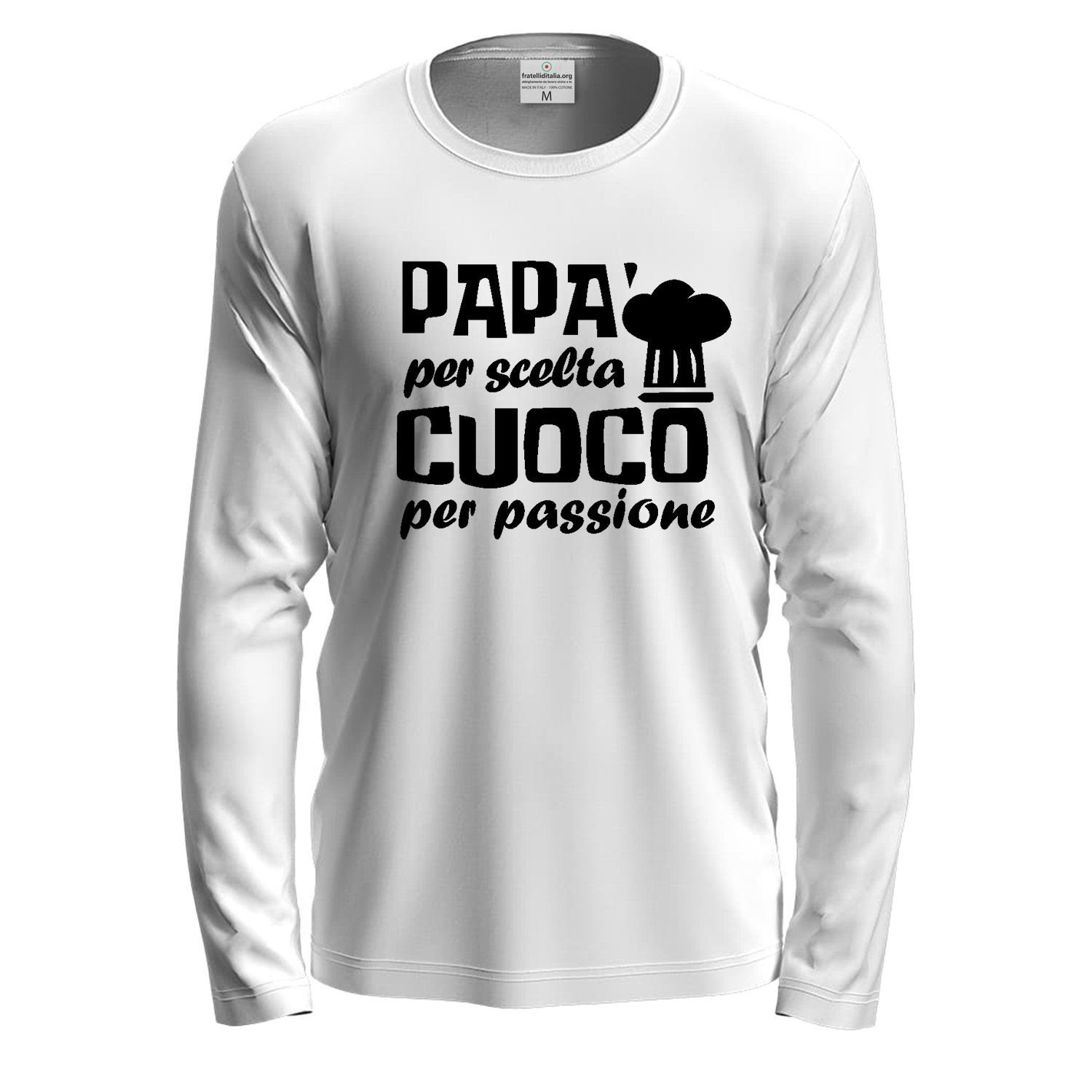 T-shirt maglia a manica lunga lavoro chef \