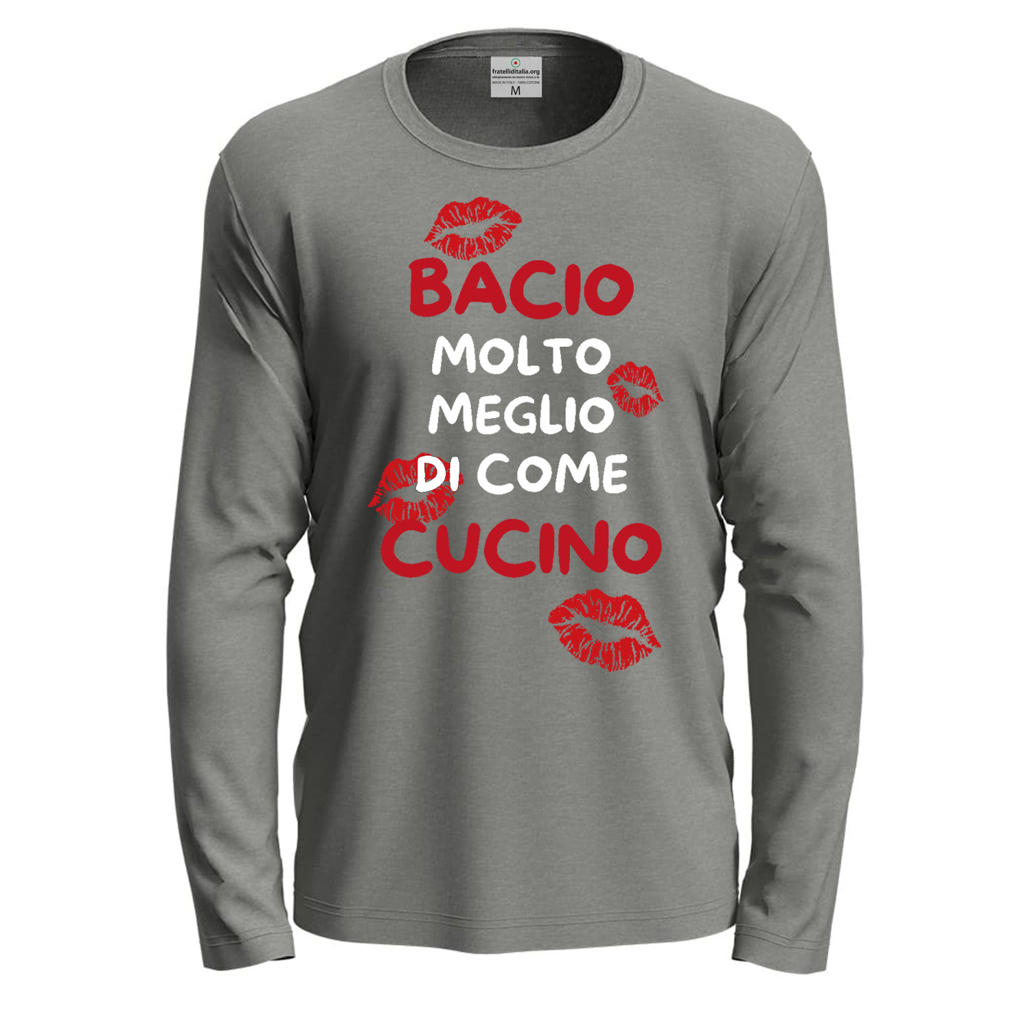 T-shirt a manica lunga con stampa DTF \