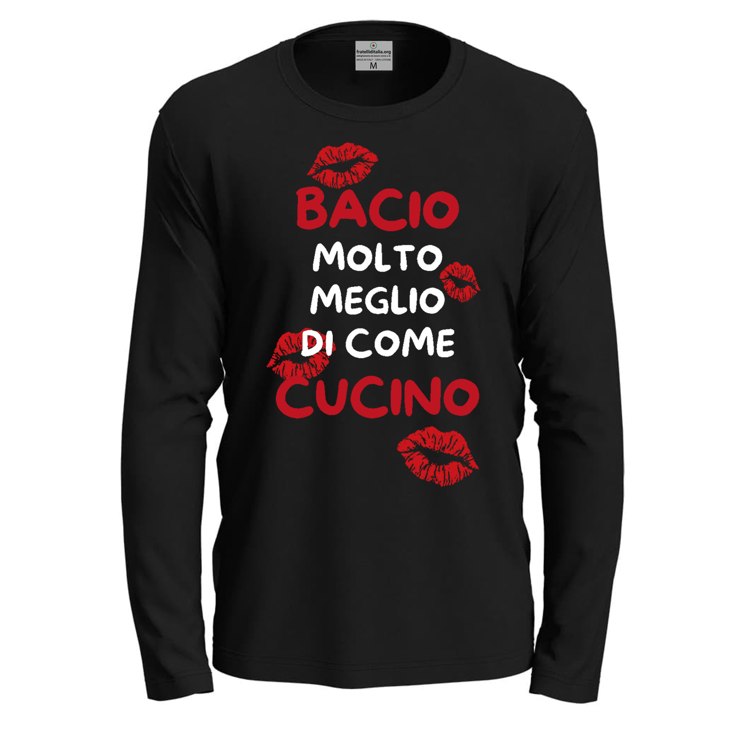 T-shirt a manica lunga con stampa DTF \