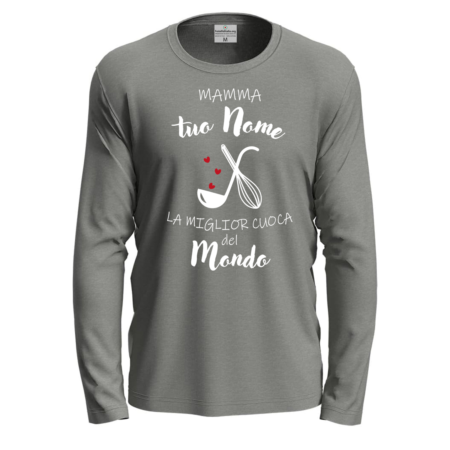 T-shirt a Manica Lunga Personalizzabile \