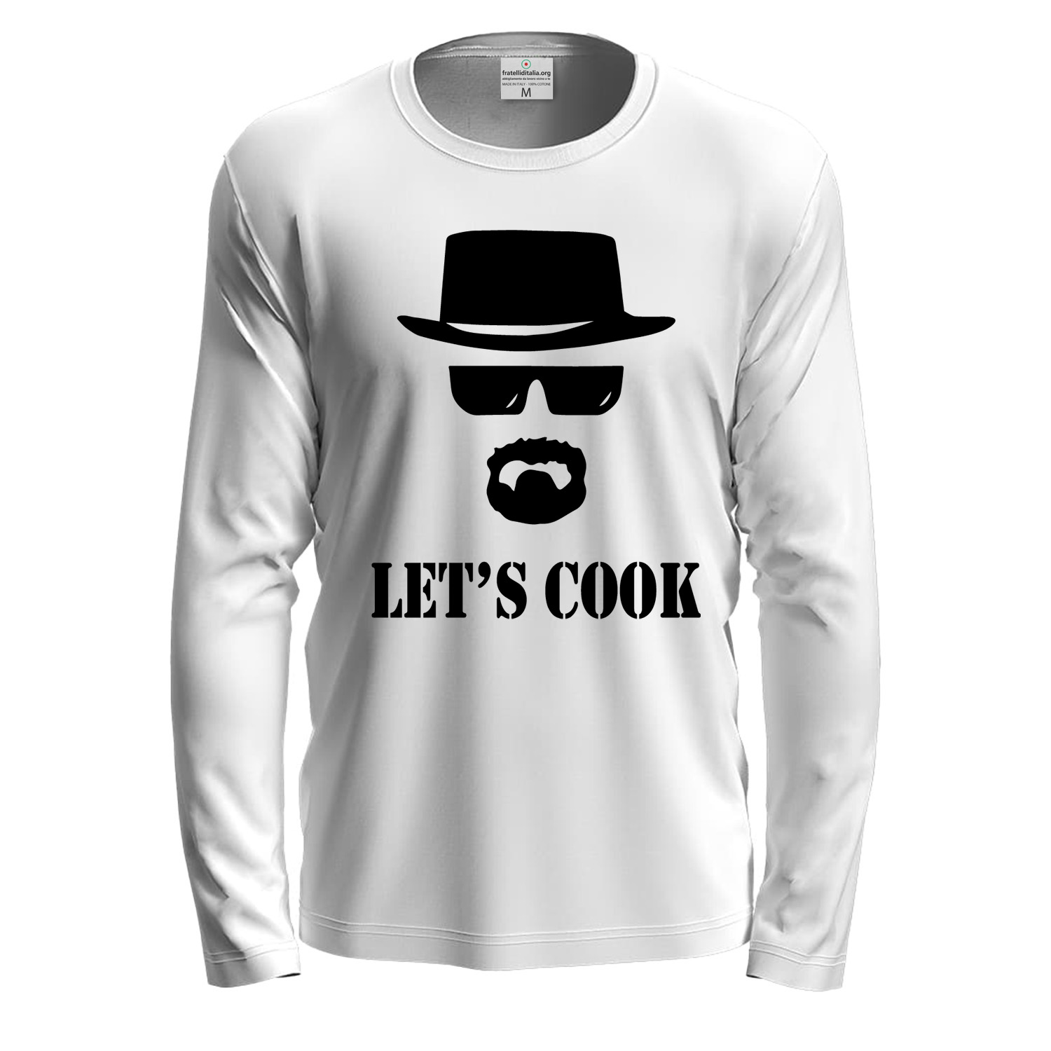 T-shirt a manica lunga con stampa DTF \