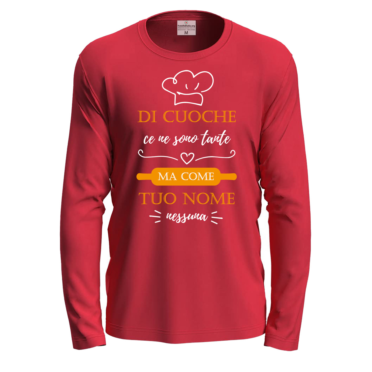 T-shirt maglia con stampa DTF CUOCHE CE NE SONO TANTE Idea regalo personalizzabile con il tuo nome