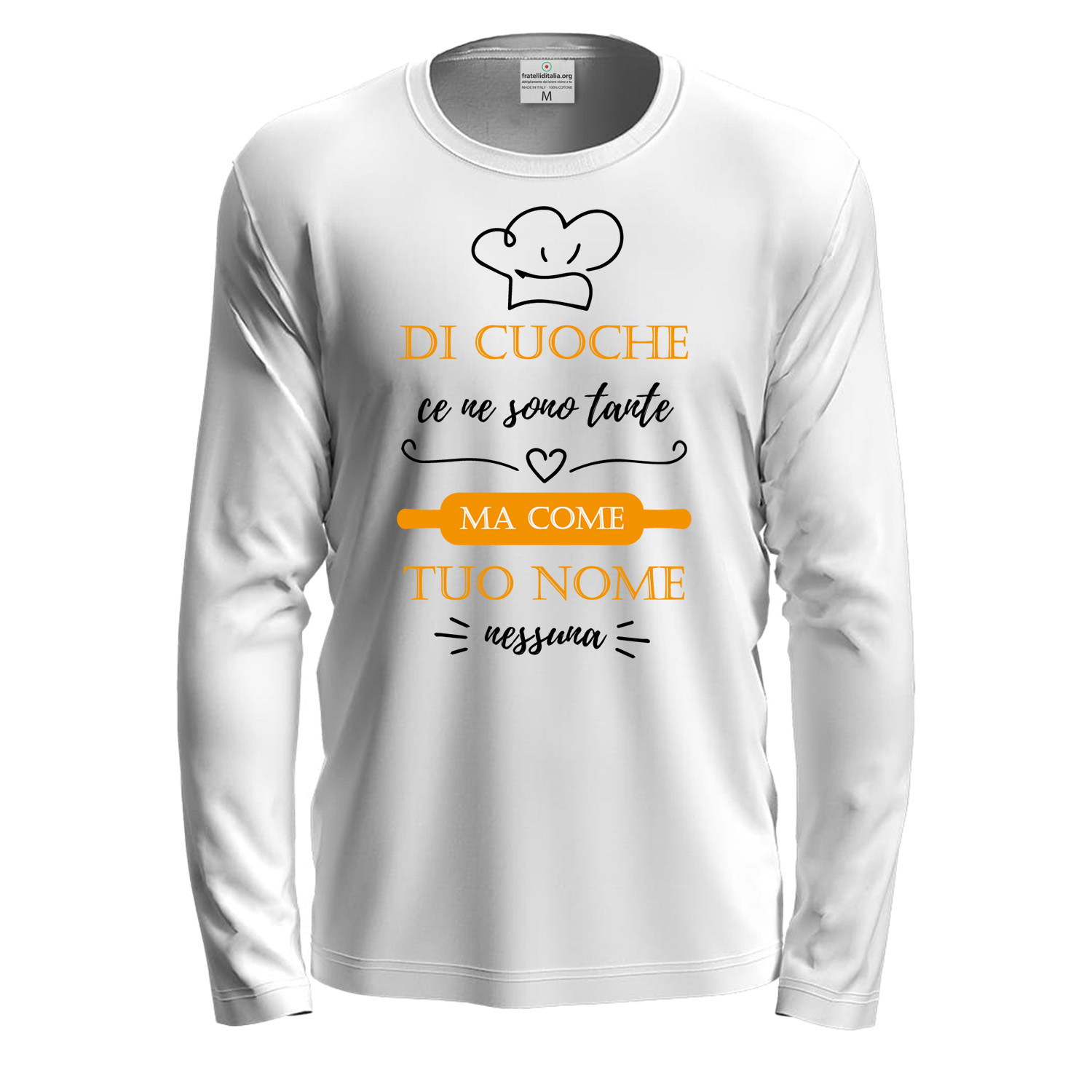 T-shirt maglia con stampa DTF CUOCHE CE NE SONO TANTE Idea regalo personalizzabile con il tuo nome