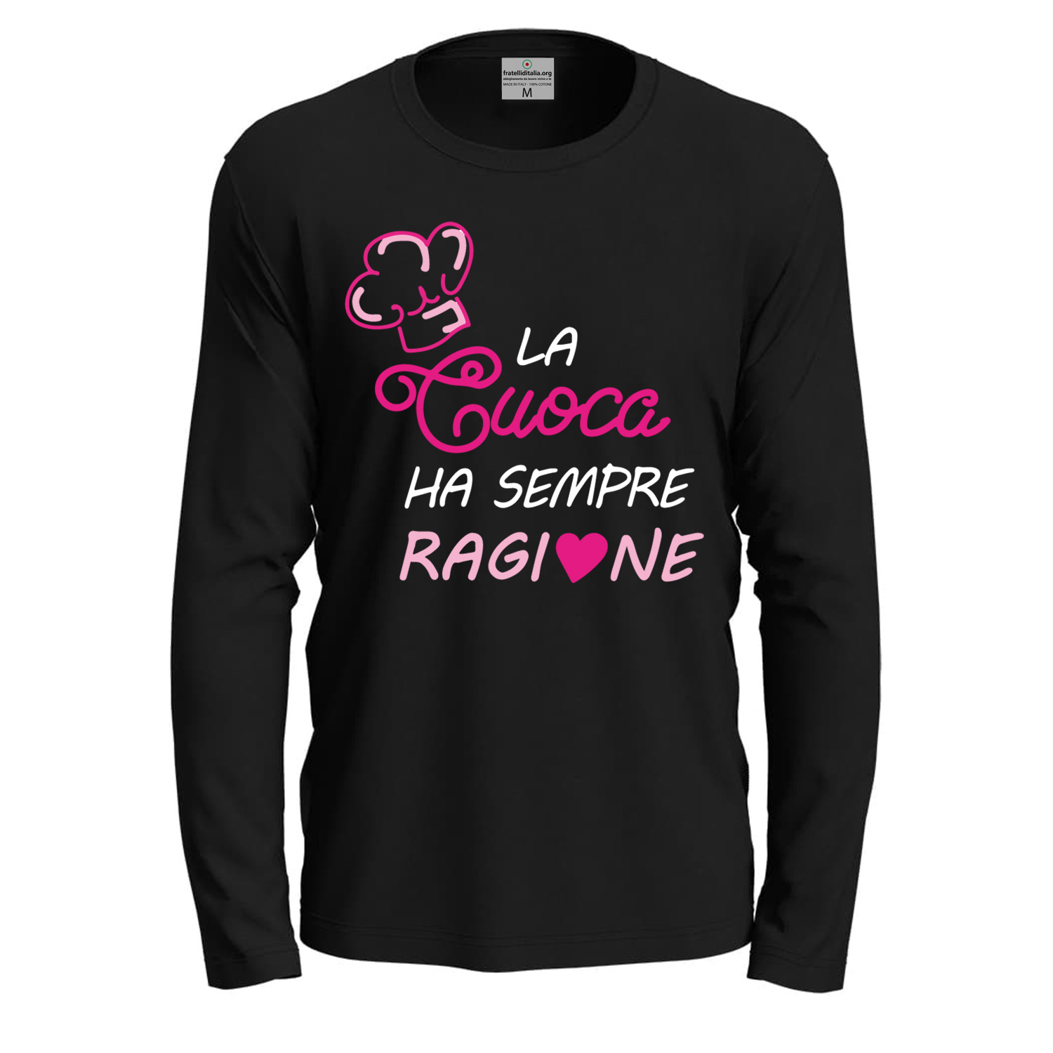 T-shirt a manica lunga con stampa DTF \