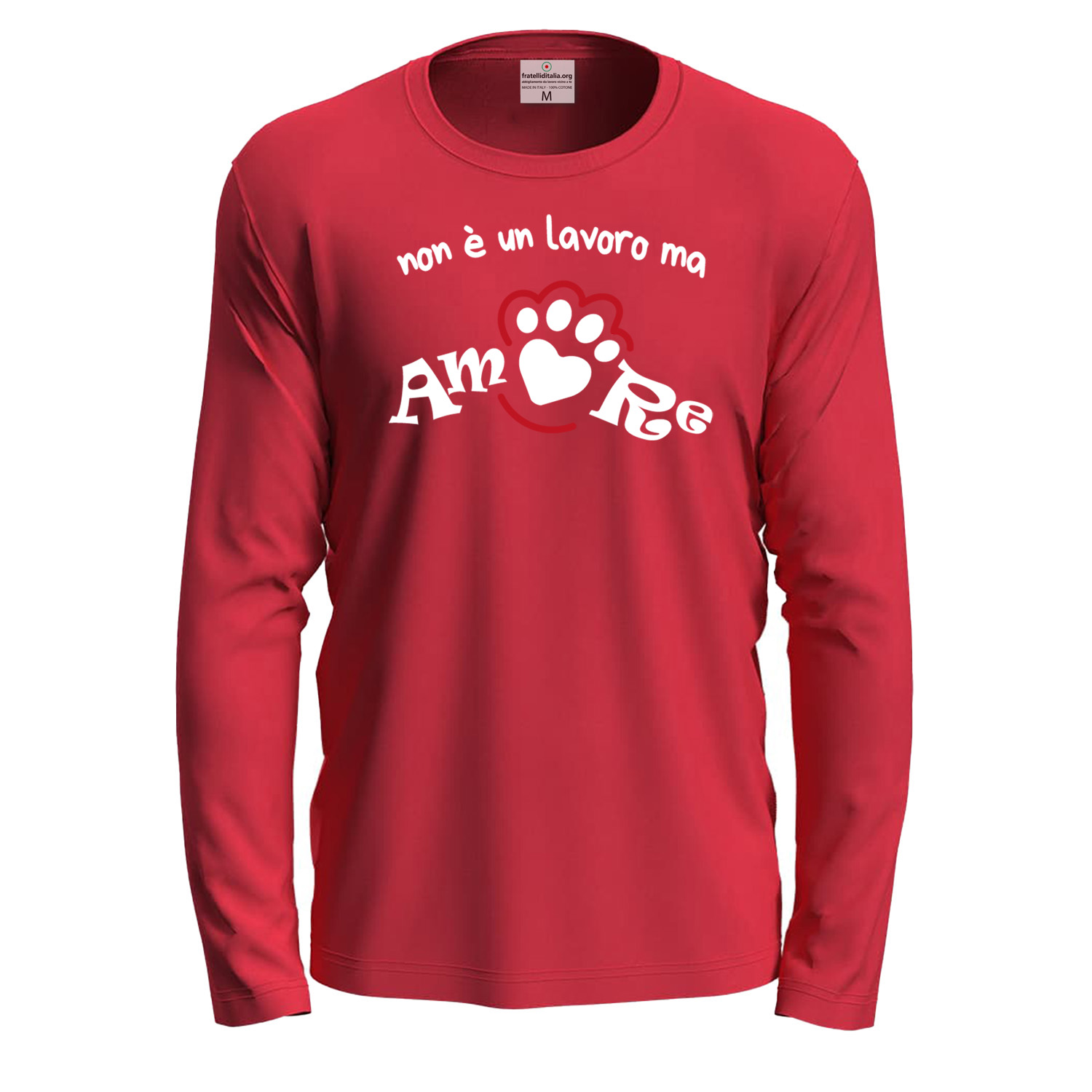 T-shirt a manica lunga con stampa DTF \