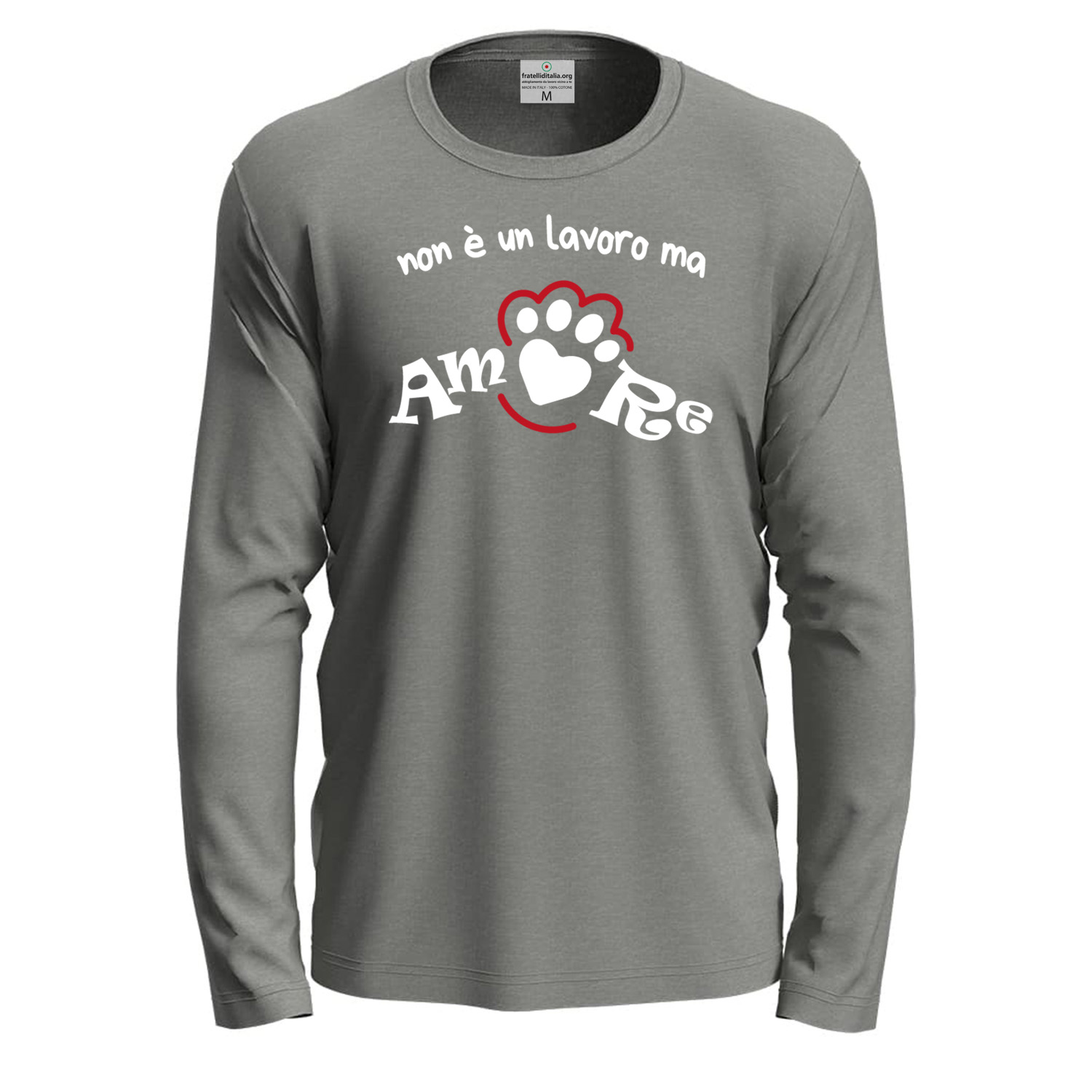 T-shirt a manica lunga con stampa DTF \