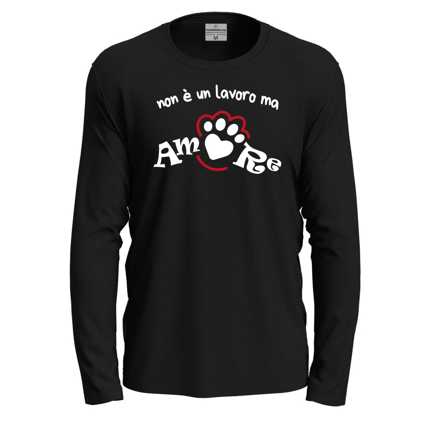 T-shirt a manica lunga con stampa DTF \