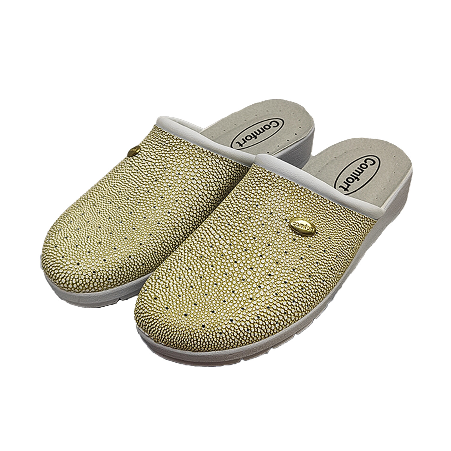 Ciabatte pantofole sanitarie donna suola zoccoli antiscivolo sabot pelle morbide vari colori